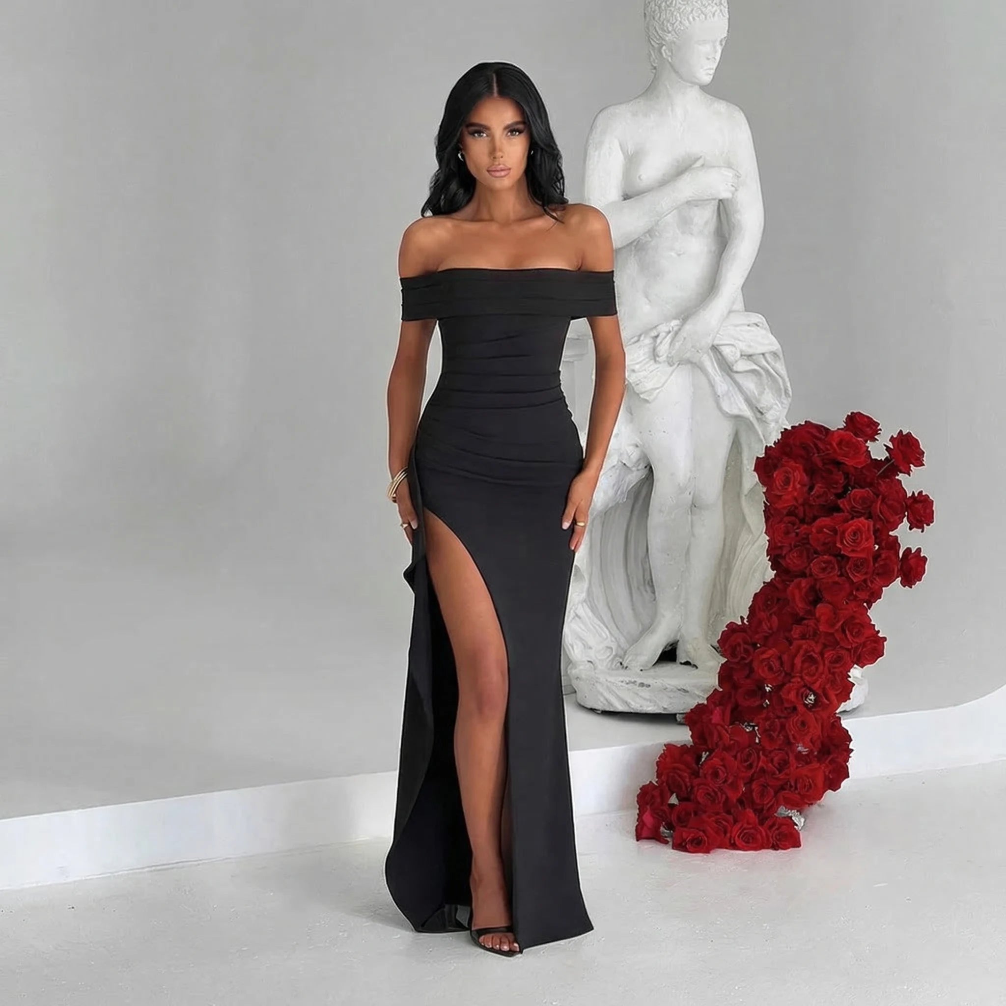 minilena Sculptée Maxi Dress