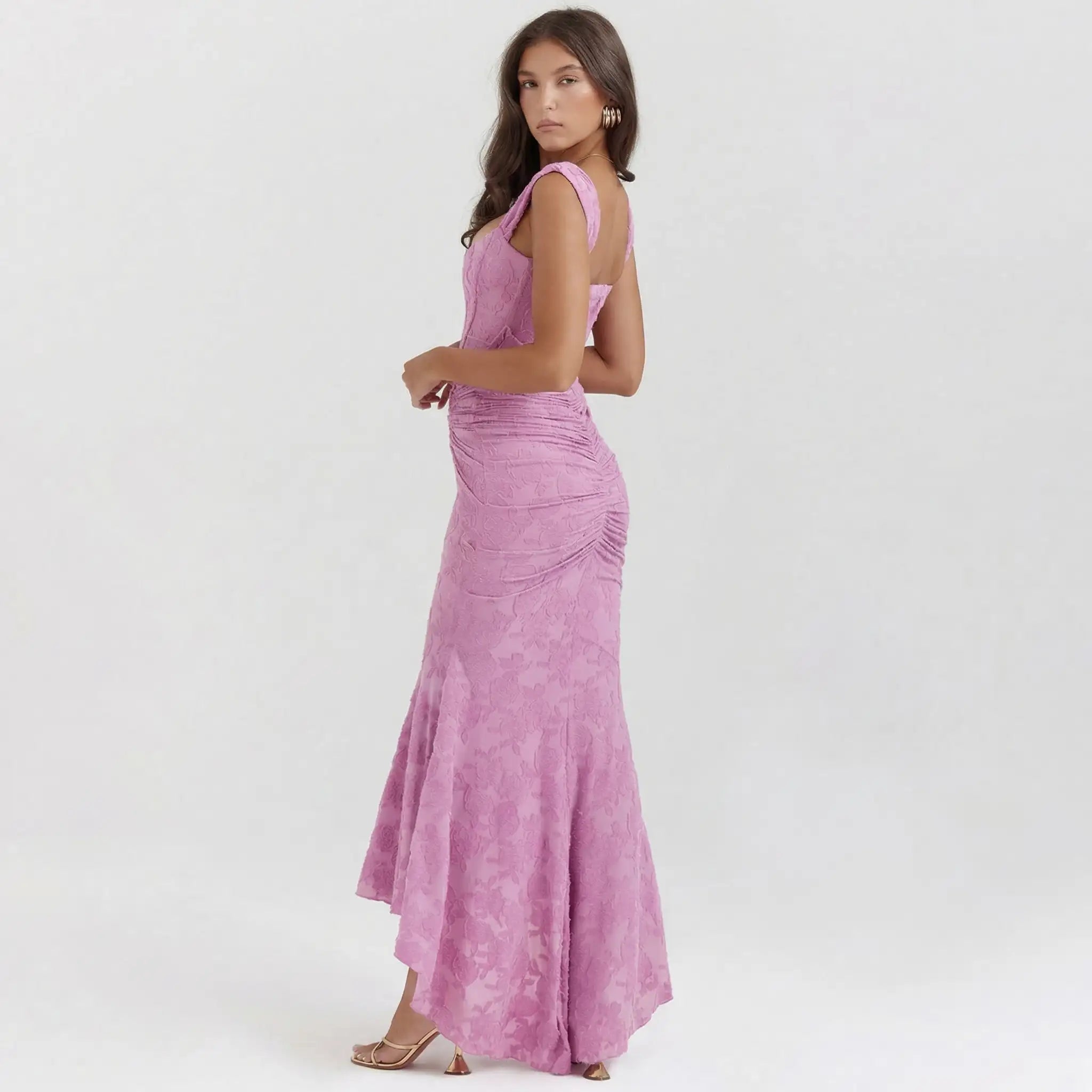 minilena Corset Waist Maxi Dress