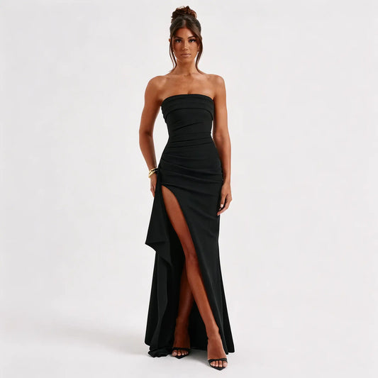 minilena Radiance Split Maxi Dress