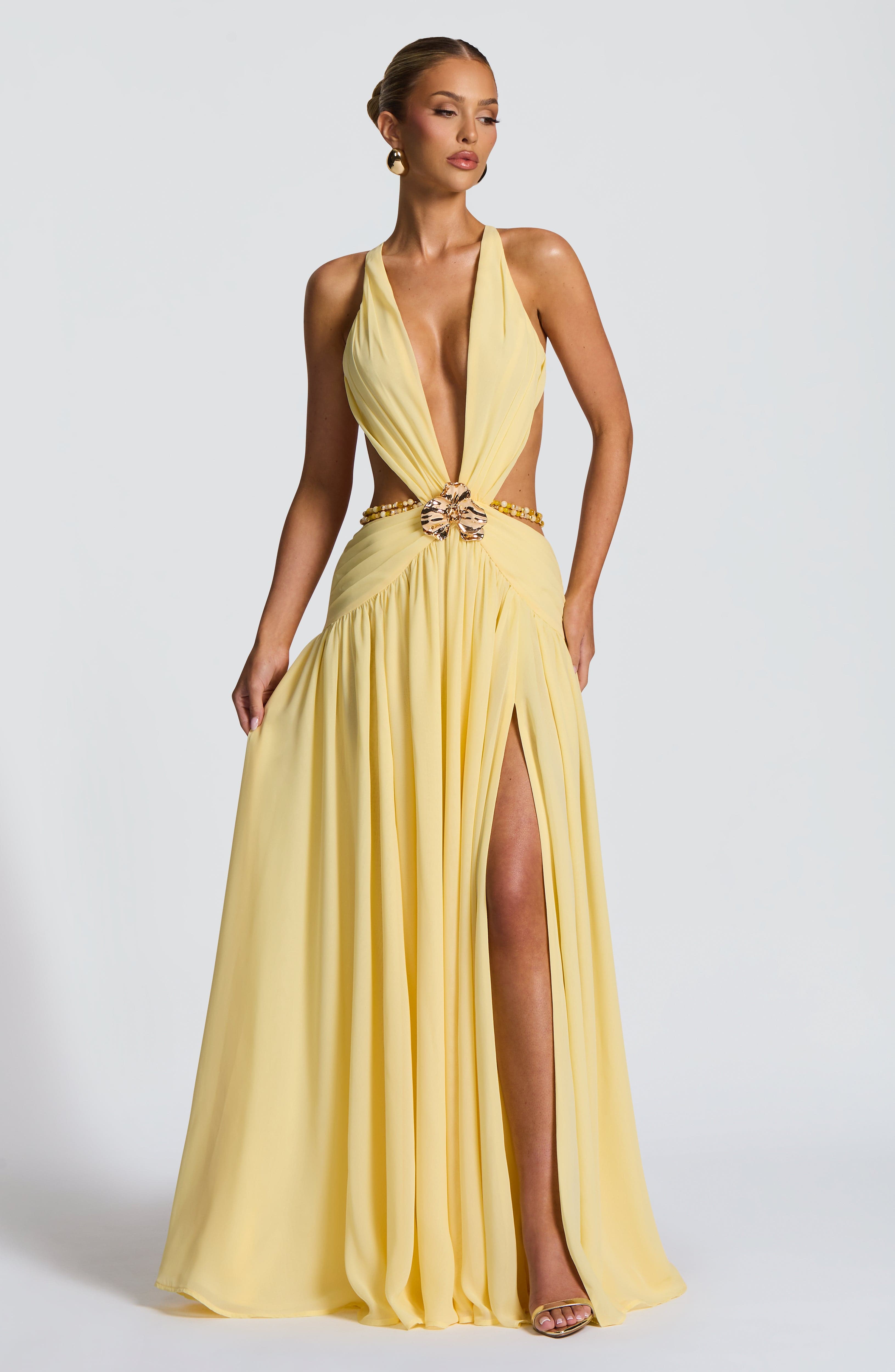 minilena Indianna Maxi Dress Lemon