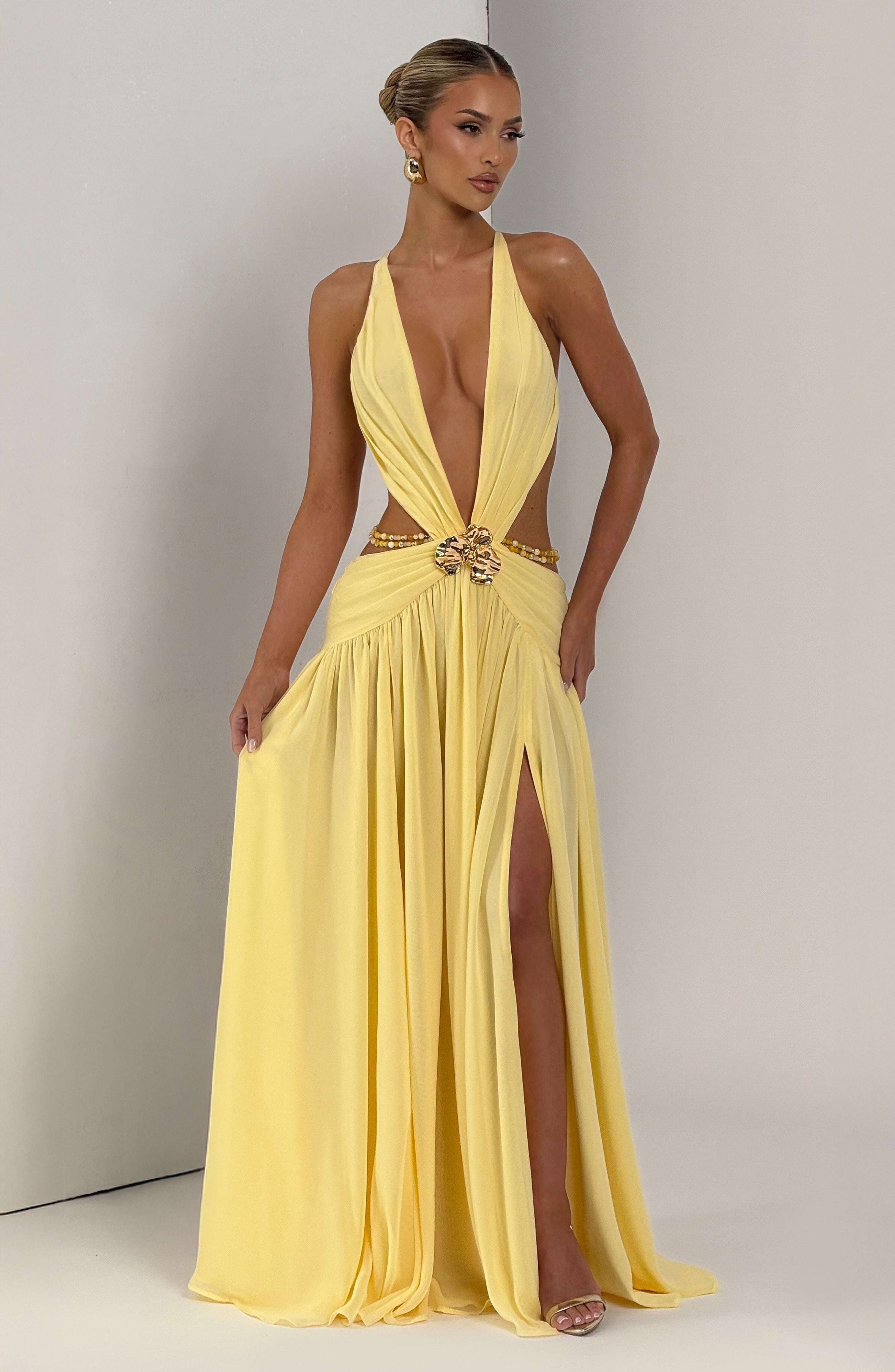 minilena Indianna Maxi Dress Lemon