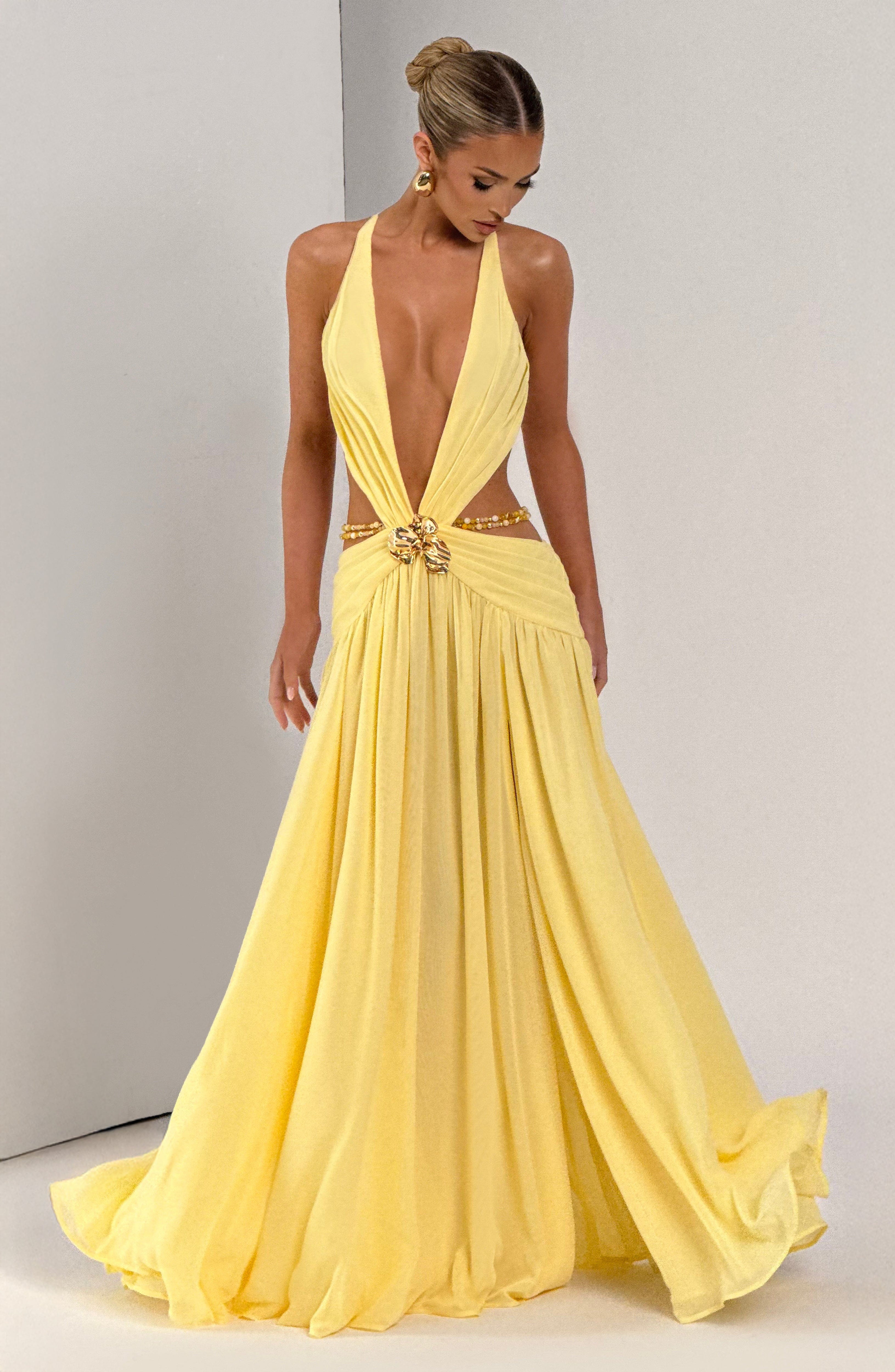 minilena Indianna Maxi Dress Lemon