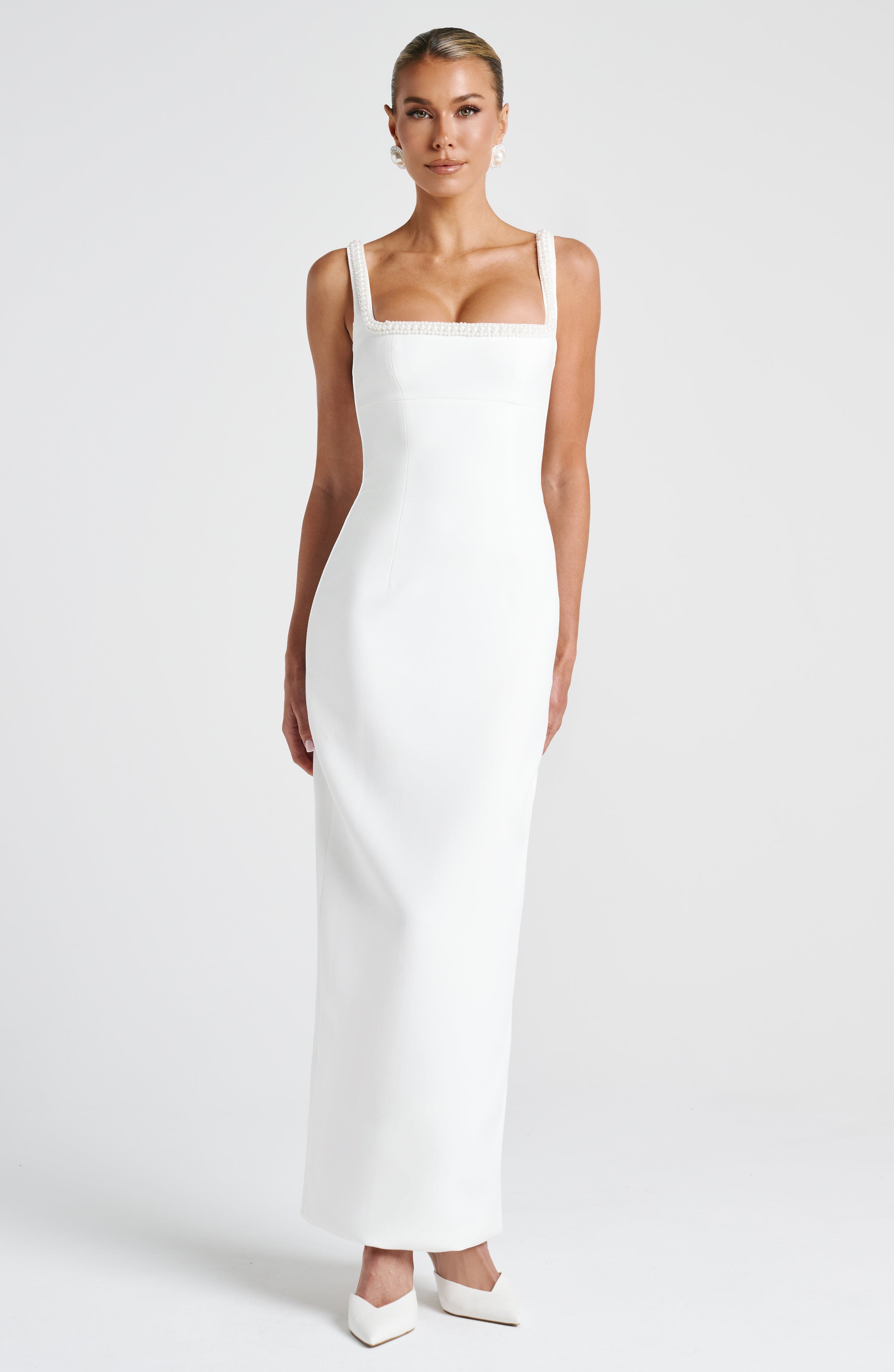 minilena Ines Midaxi Dress Ivory