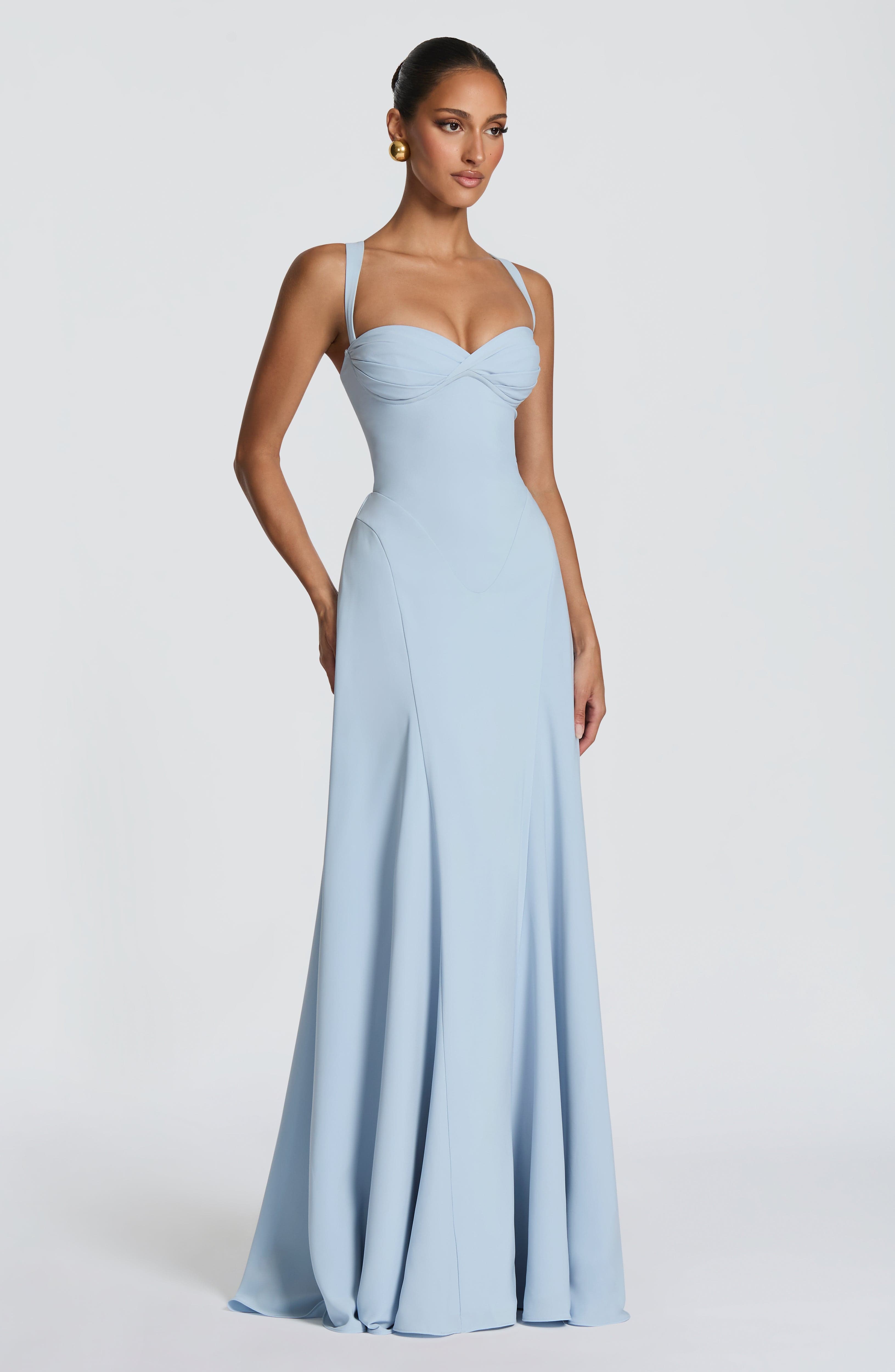 minilena Irie Maxi Dress Glacier Blue