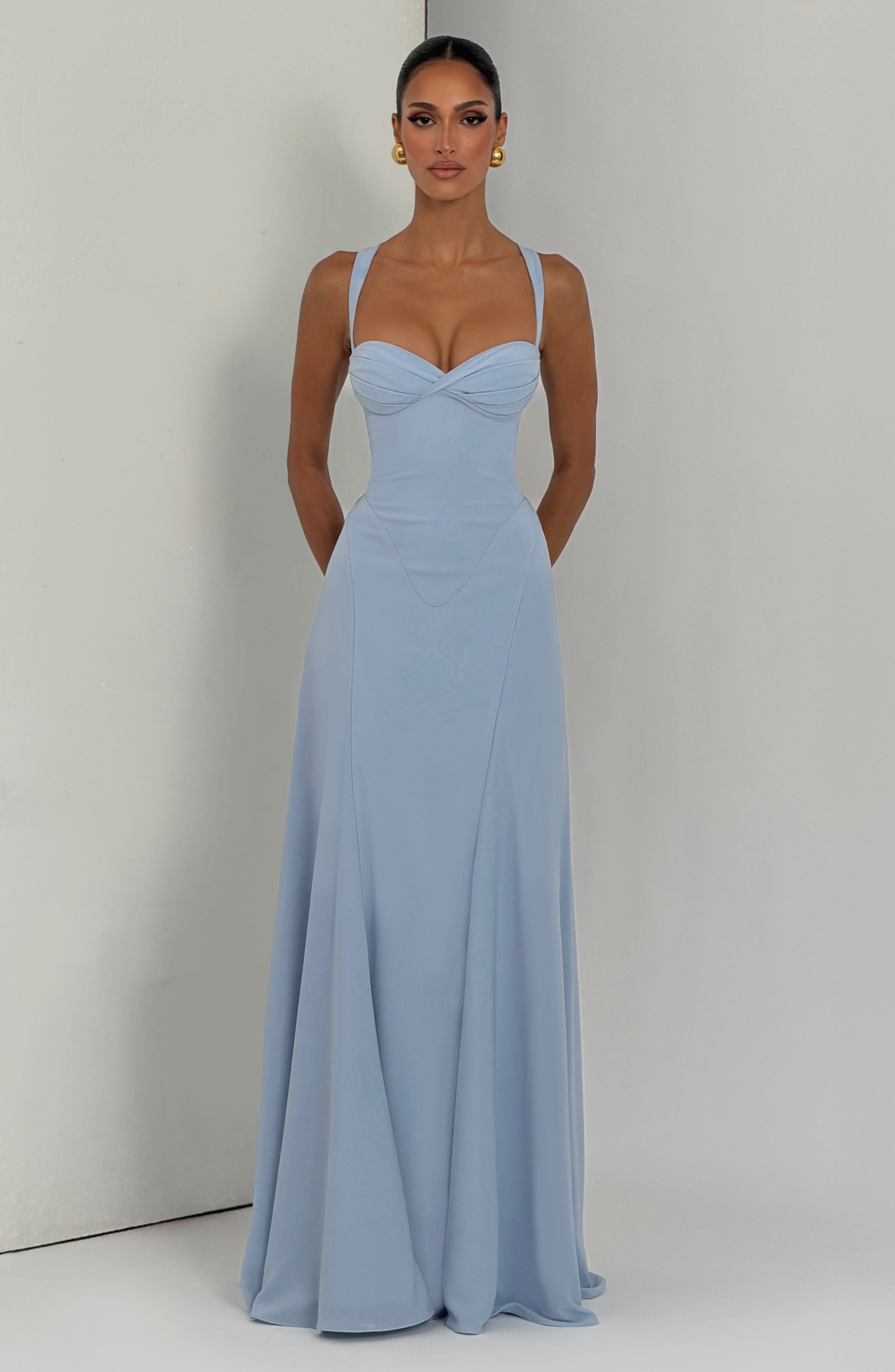 minilena Irie Maxi Dress Glacier Blue