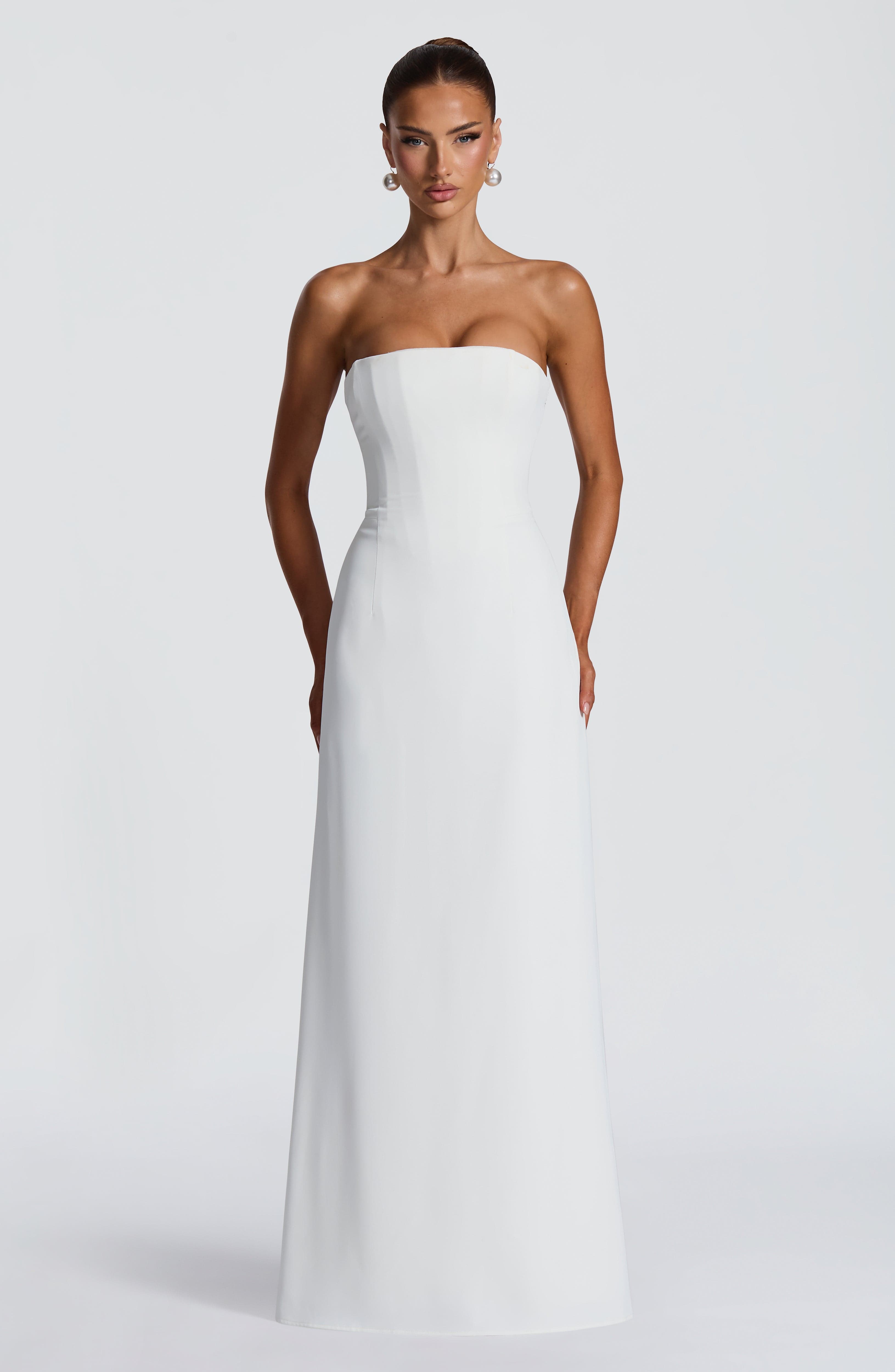 minilena Irmina Maxi Dress Ivory