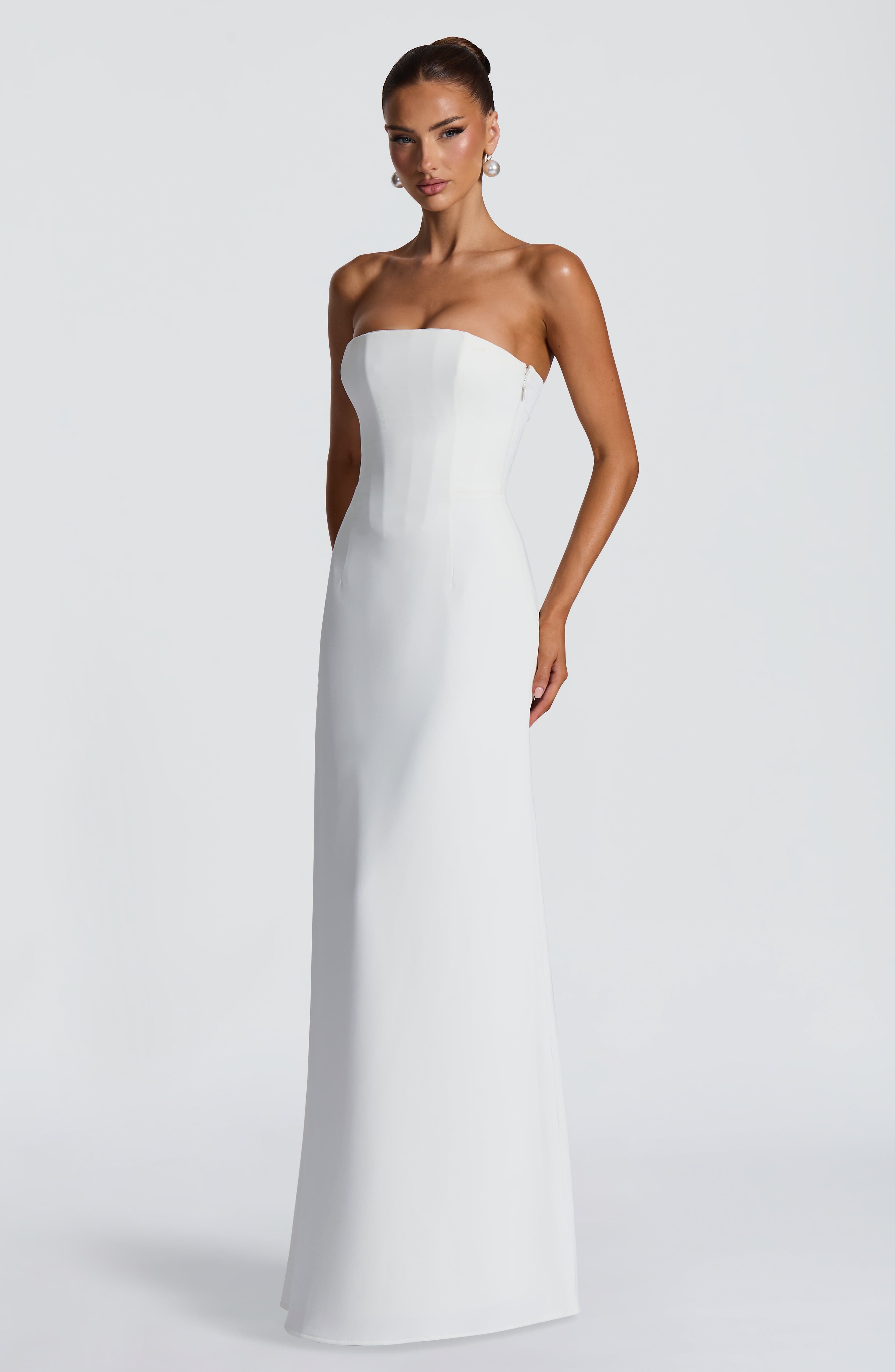 minilena Irmina Maxi Dress Ivory