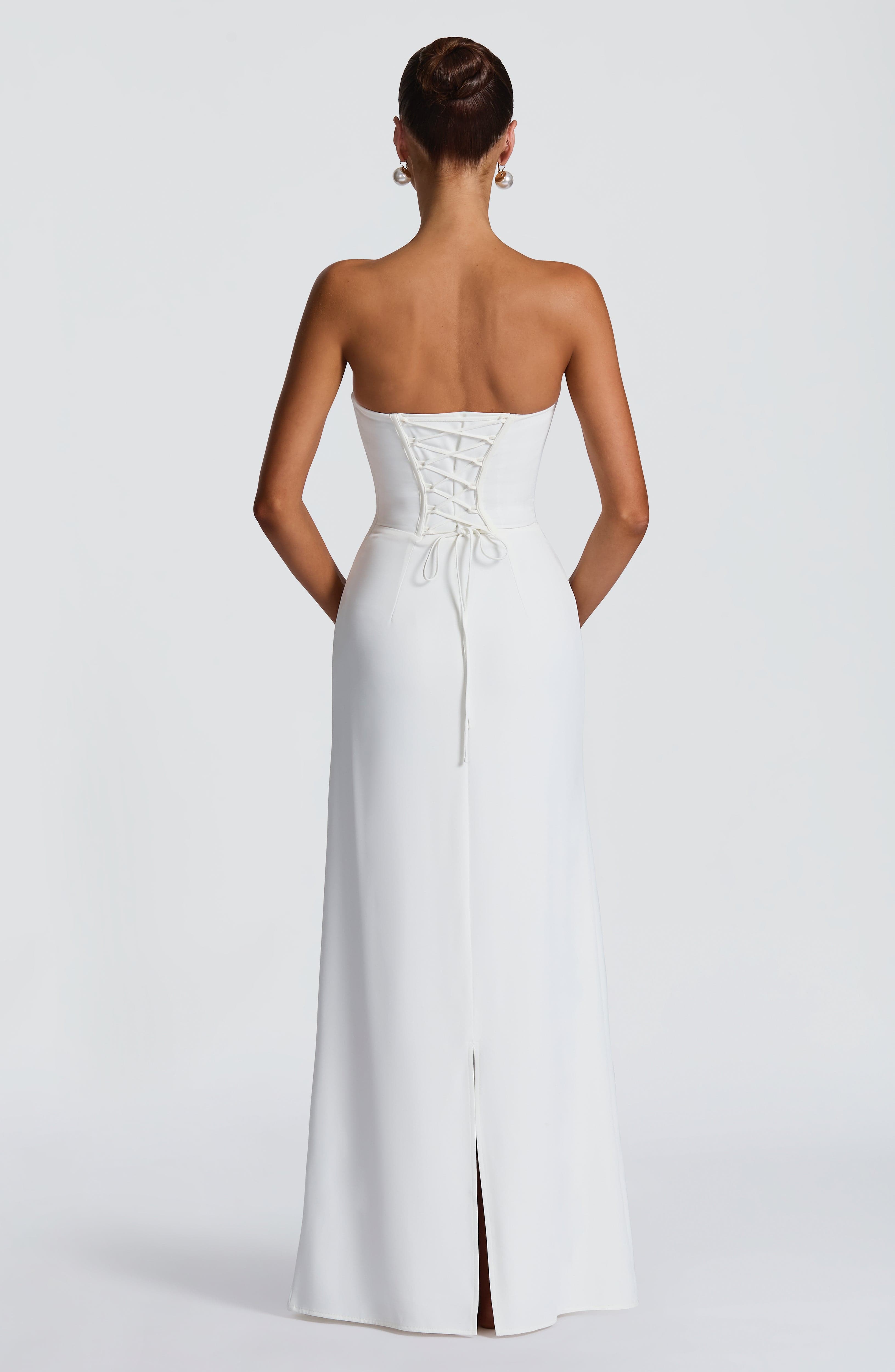 minilena Irmina Maxi Dress Ivory