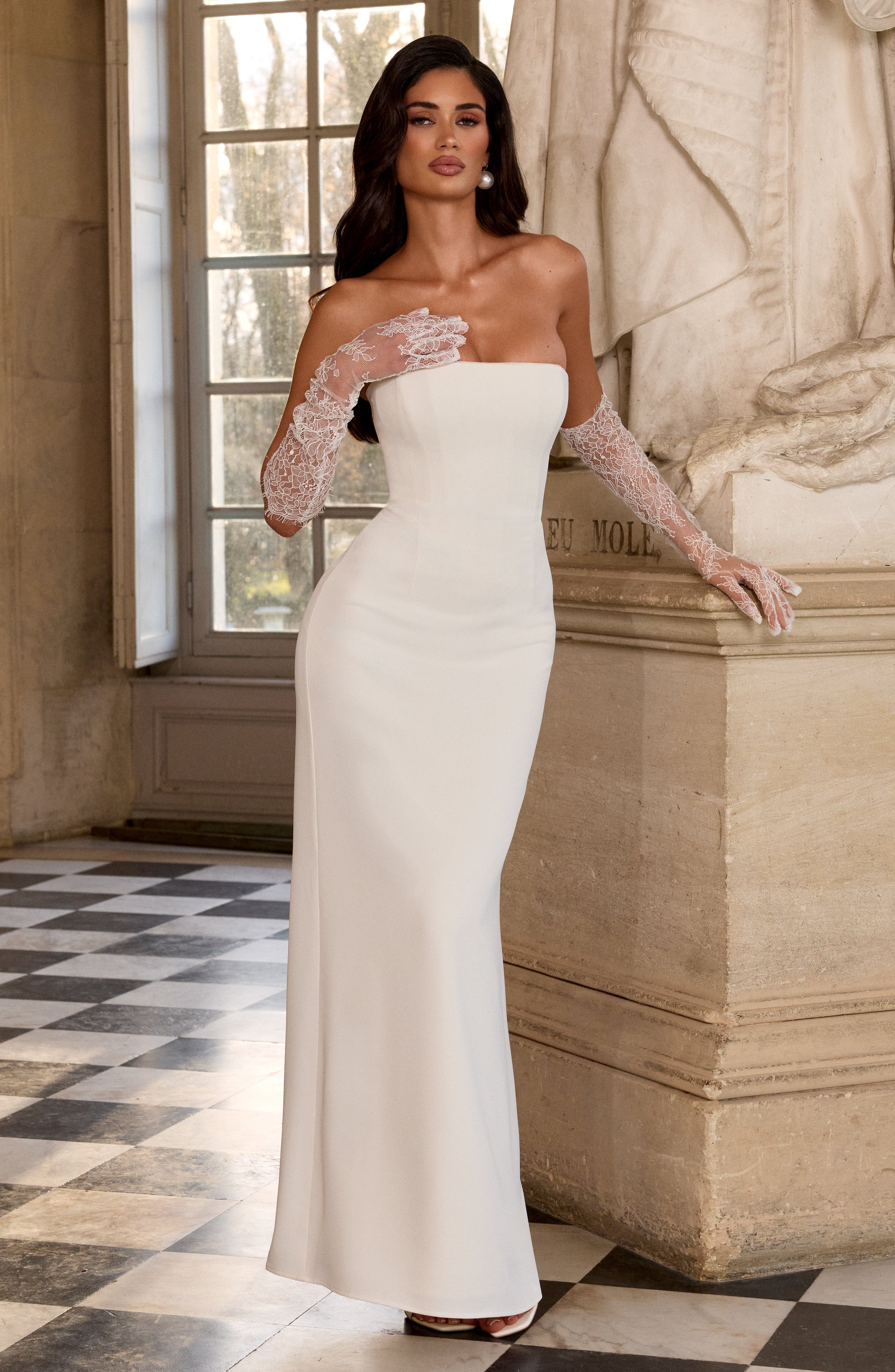 minilena Irmina Maxi Dress Ivory