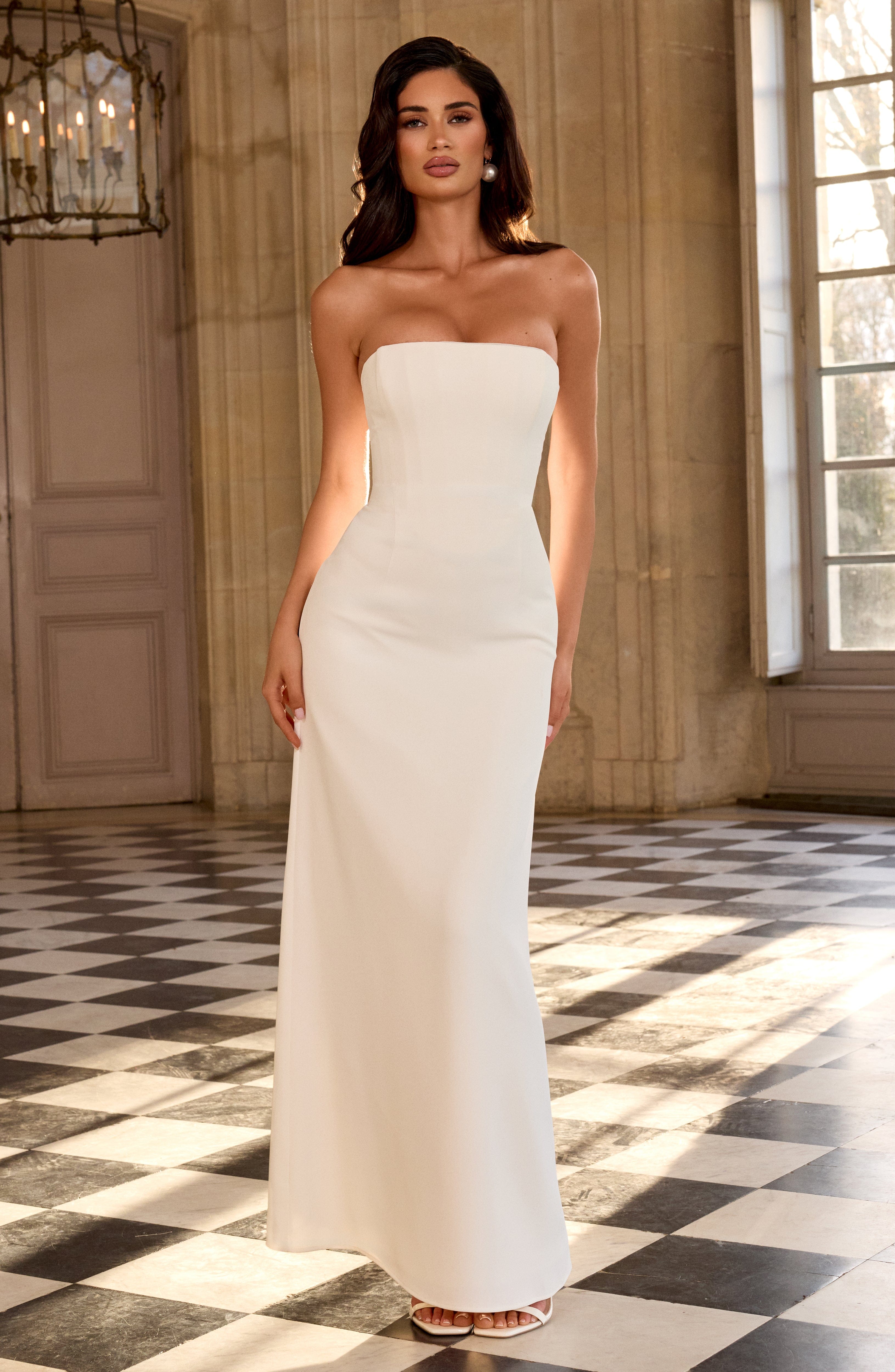minilena Irmina Maxi Dress Ivory