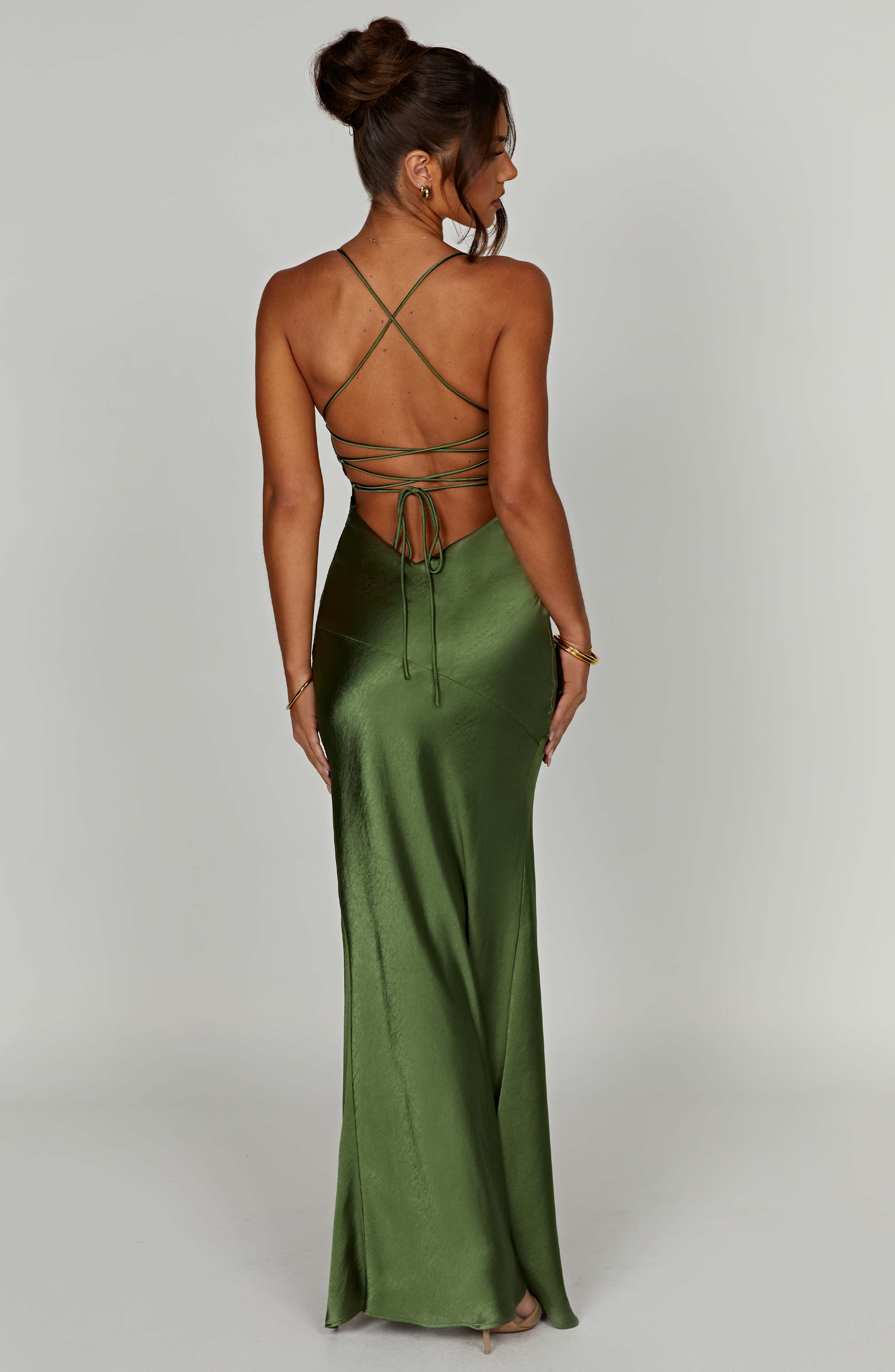 minilena Isobel Maxi Dress Emerald