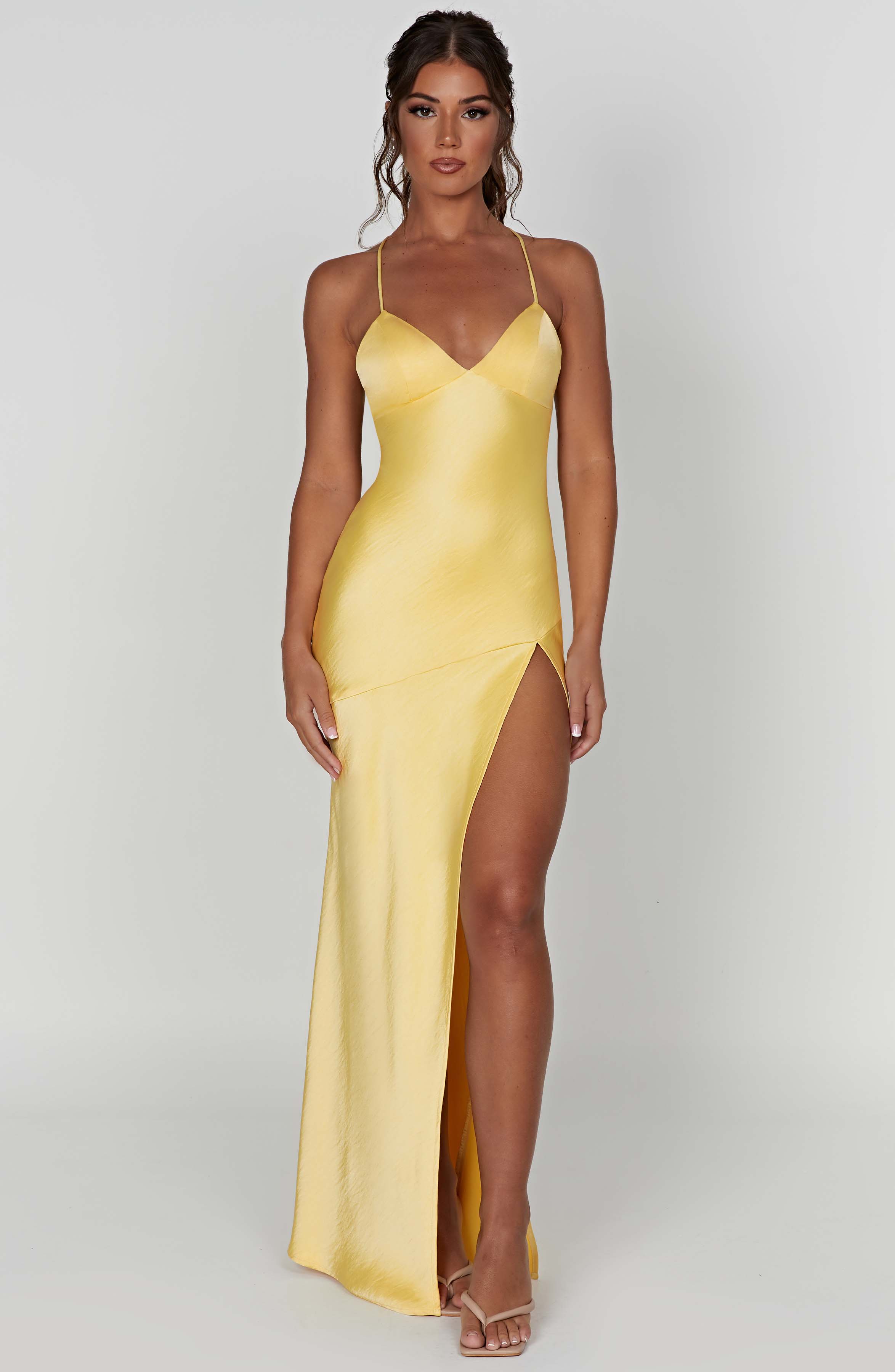 minilena Isobel Maxi Dress Lemon