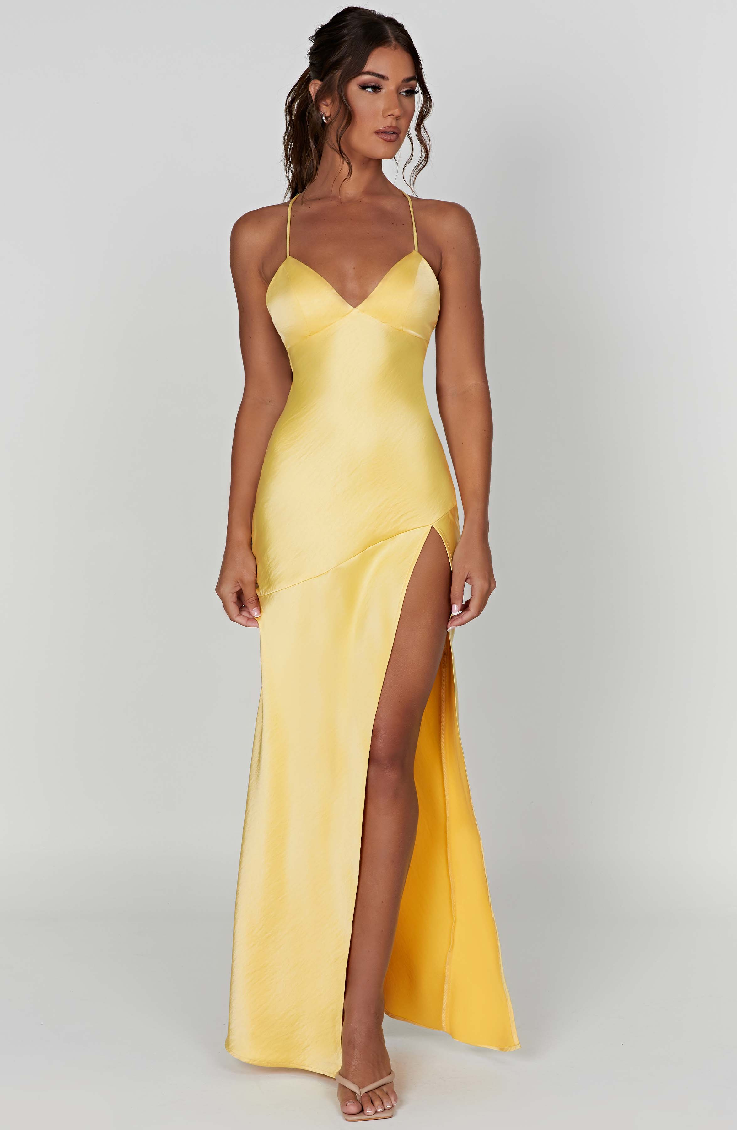 minilena Isobel Maxi Dress Lemon