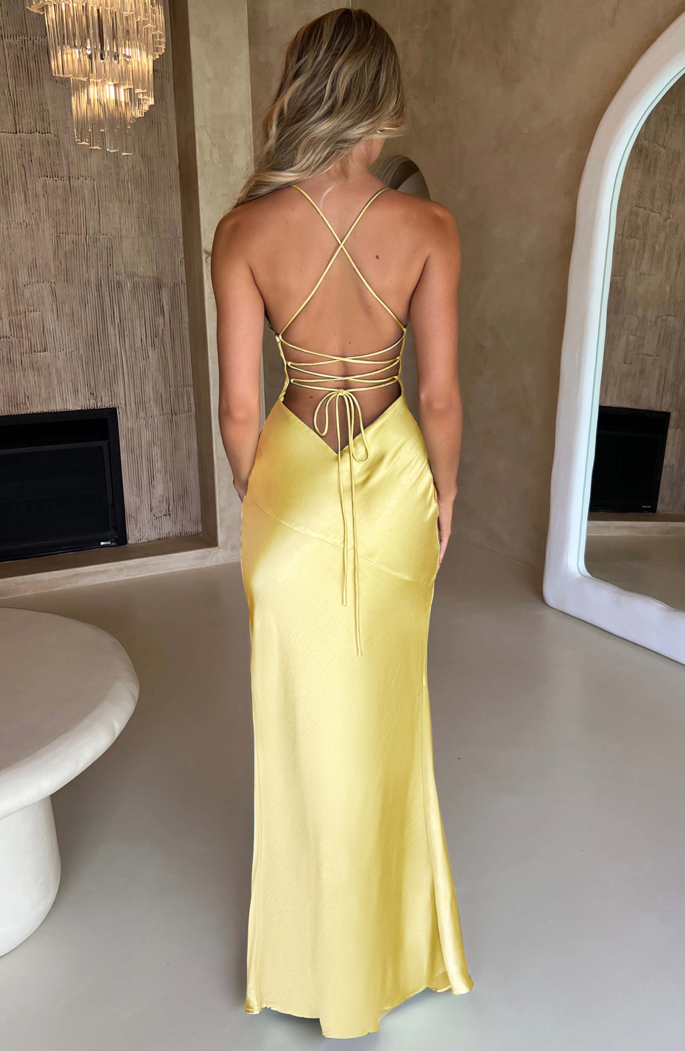 minilena Isobel Maxi Dress Lemon