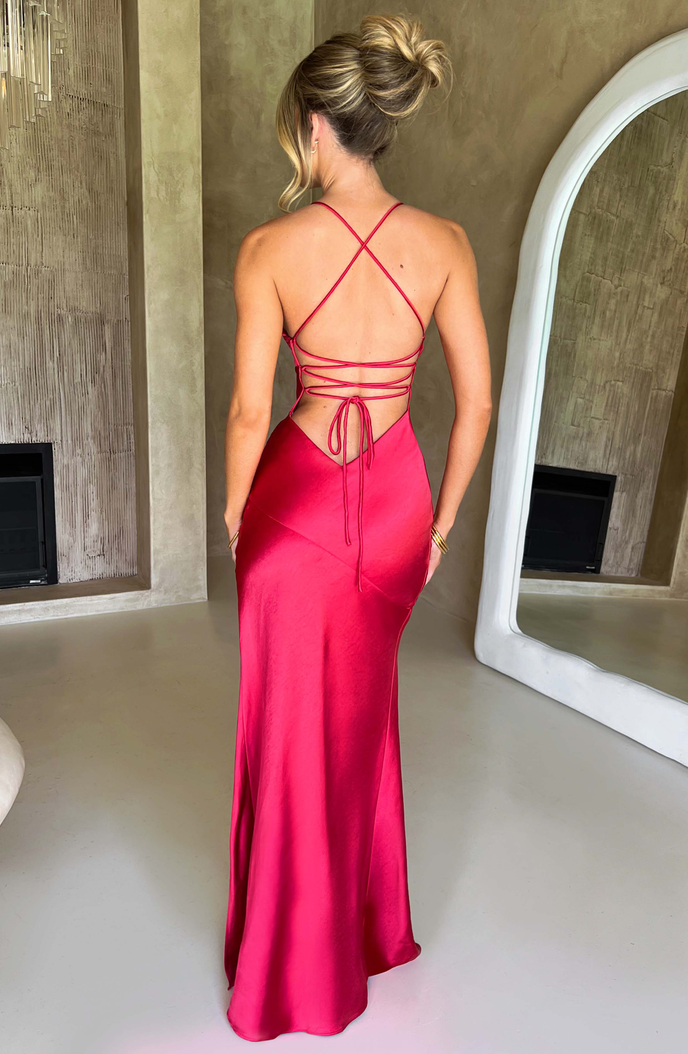 minilena Isobel Maxi Dress Red