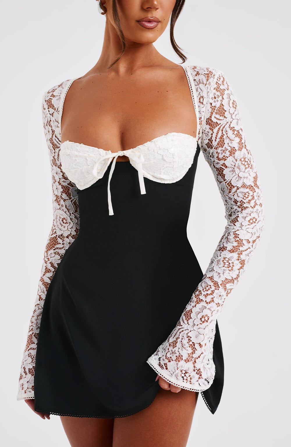 minilena Jacinta Mini Dress Black/White