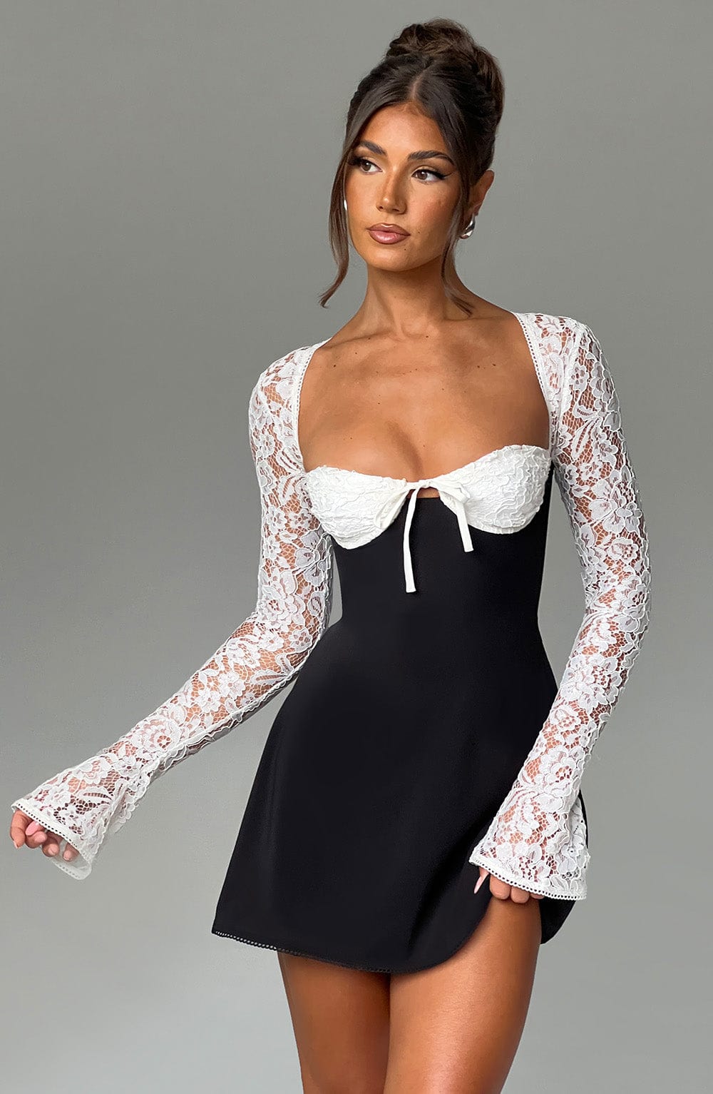 minilena Jacinta Mini Dress Black/White