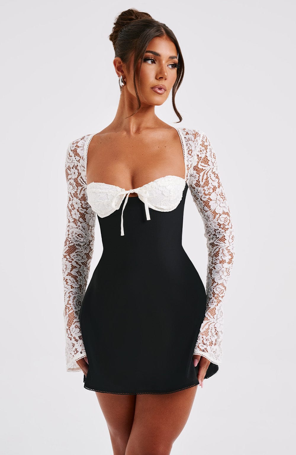 minilena Jacinta Mini Dress Black/White