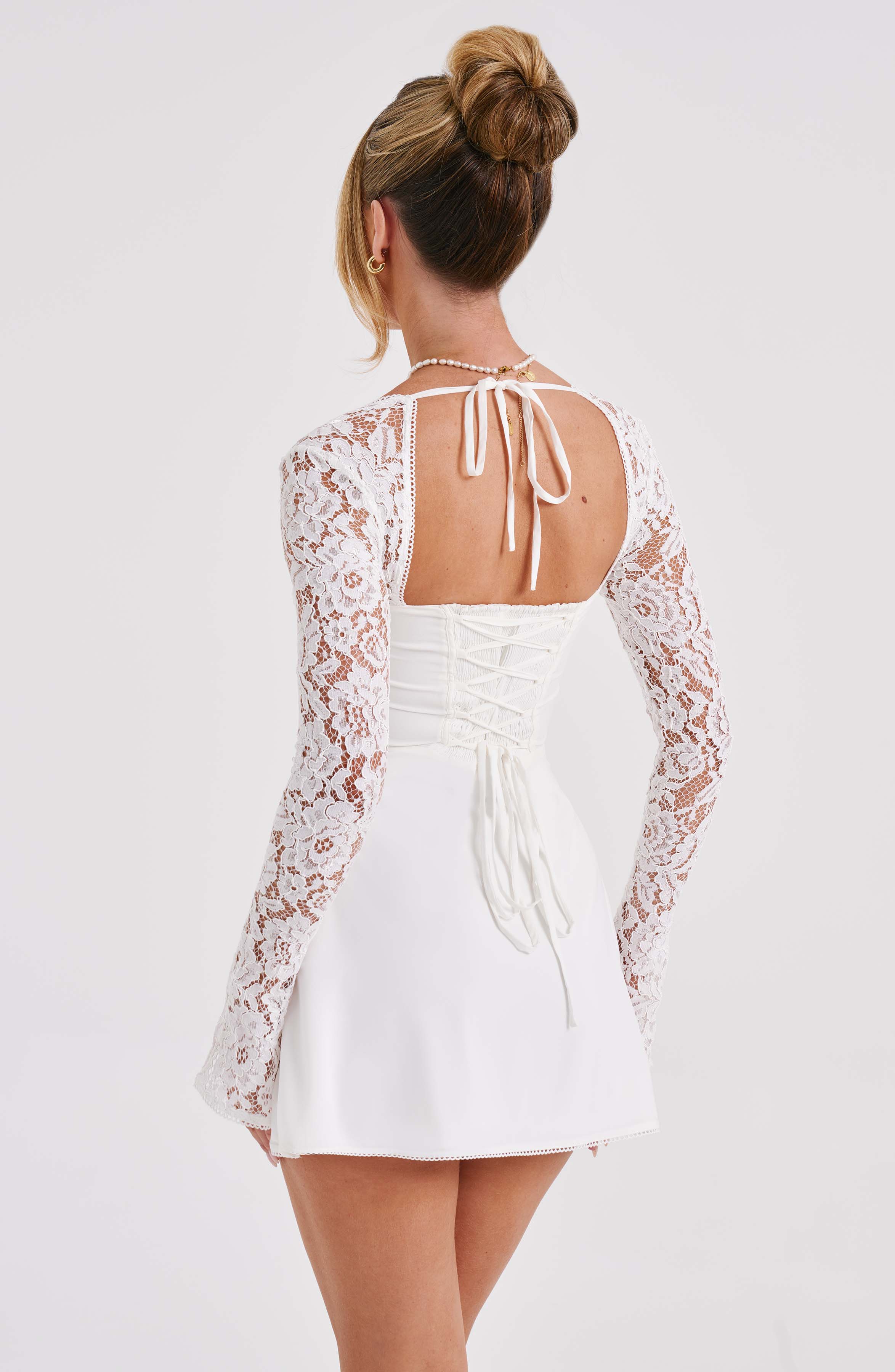 minilena Jacinta Mini Dress Ivory