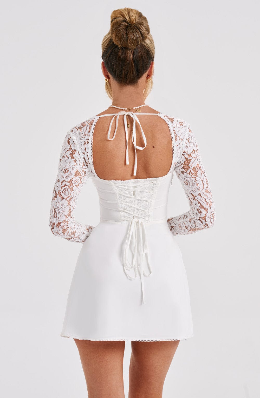 minilena Jacinta Mini Dress Ivory