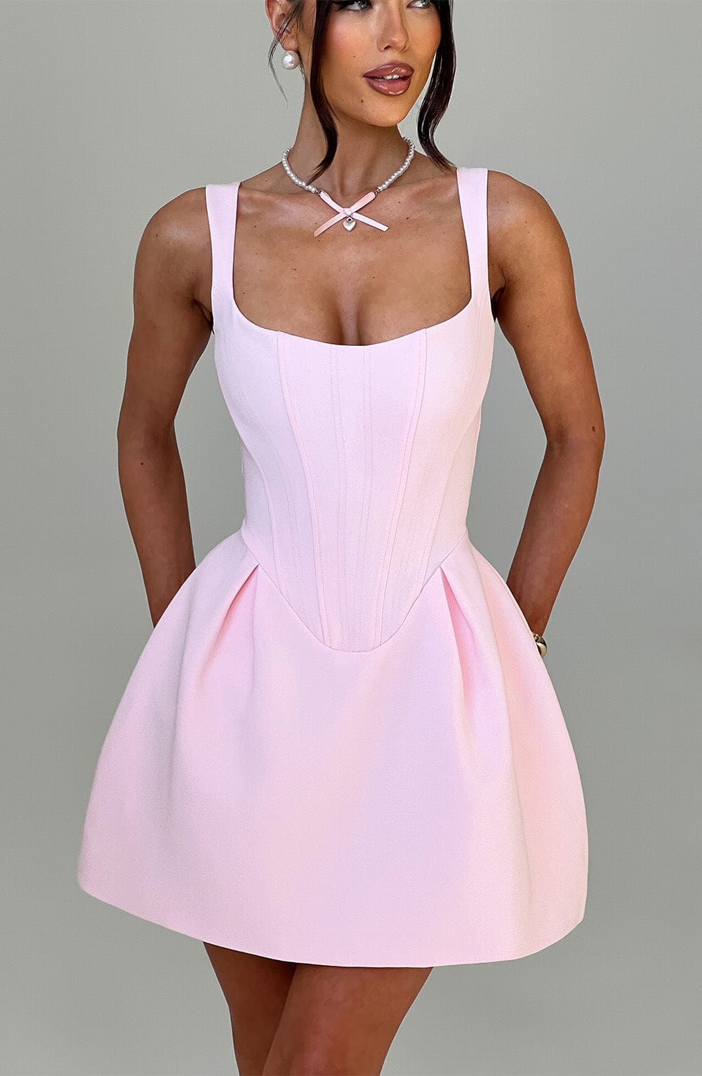 minilena Janiyah Mini Dress Blush