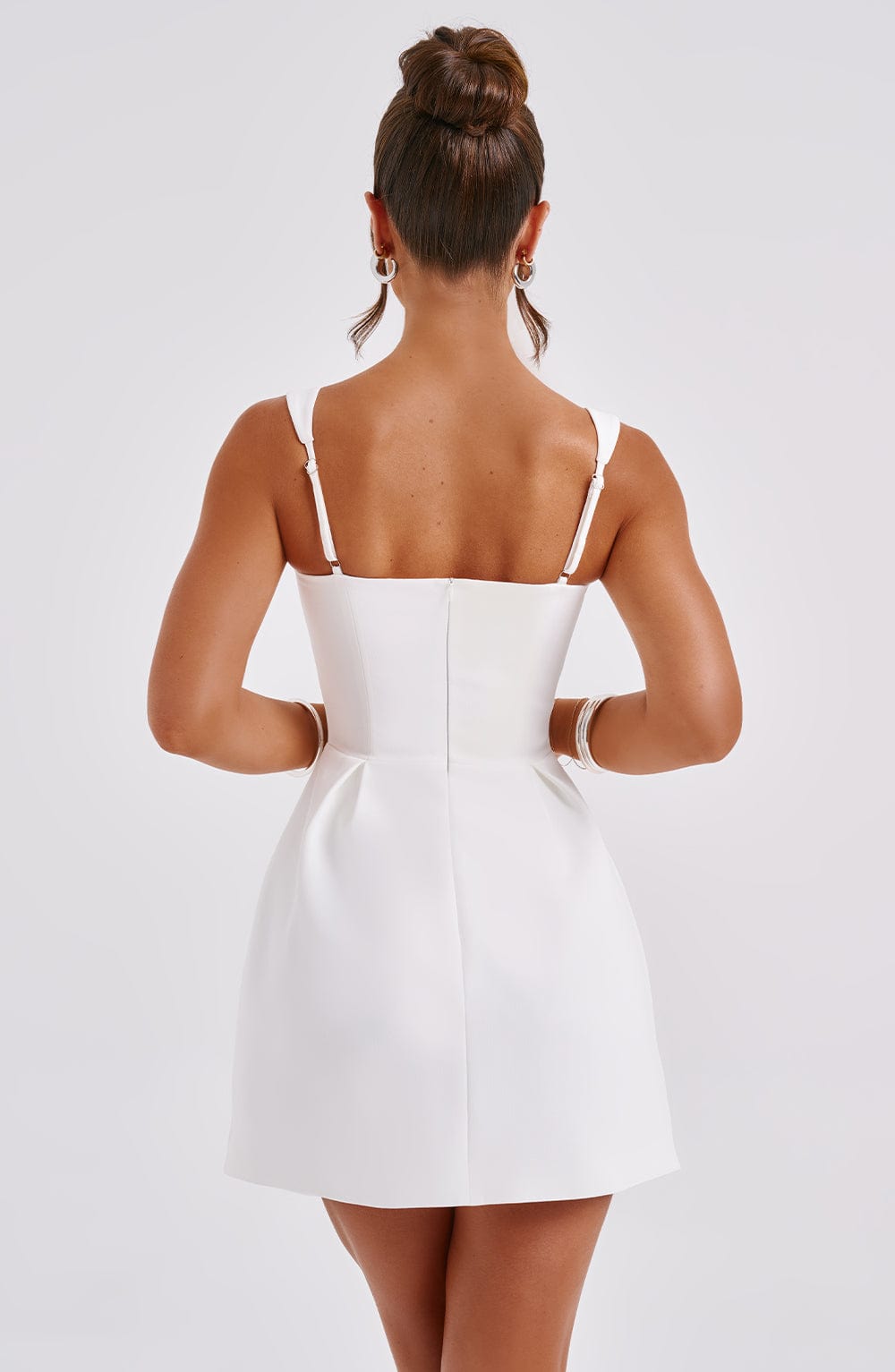 minilena Janiyah Mini Dress Ivory
