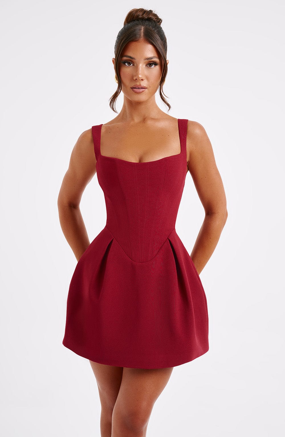 minilena Janiyah Mini Dress Wine