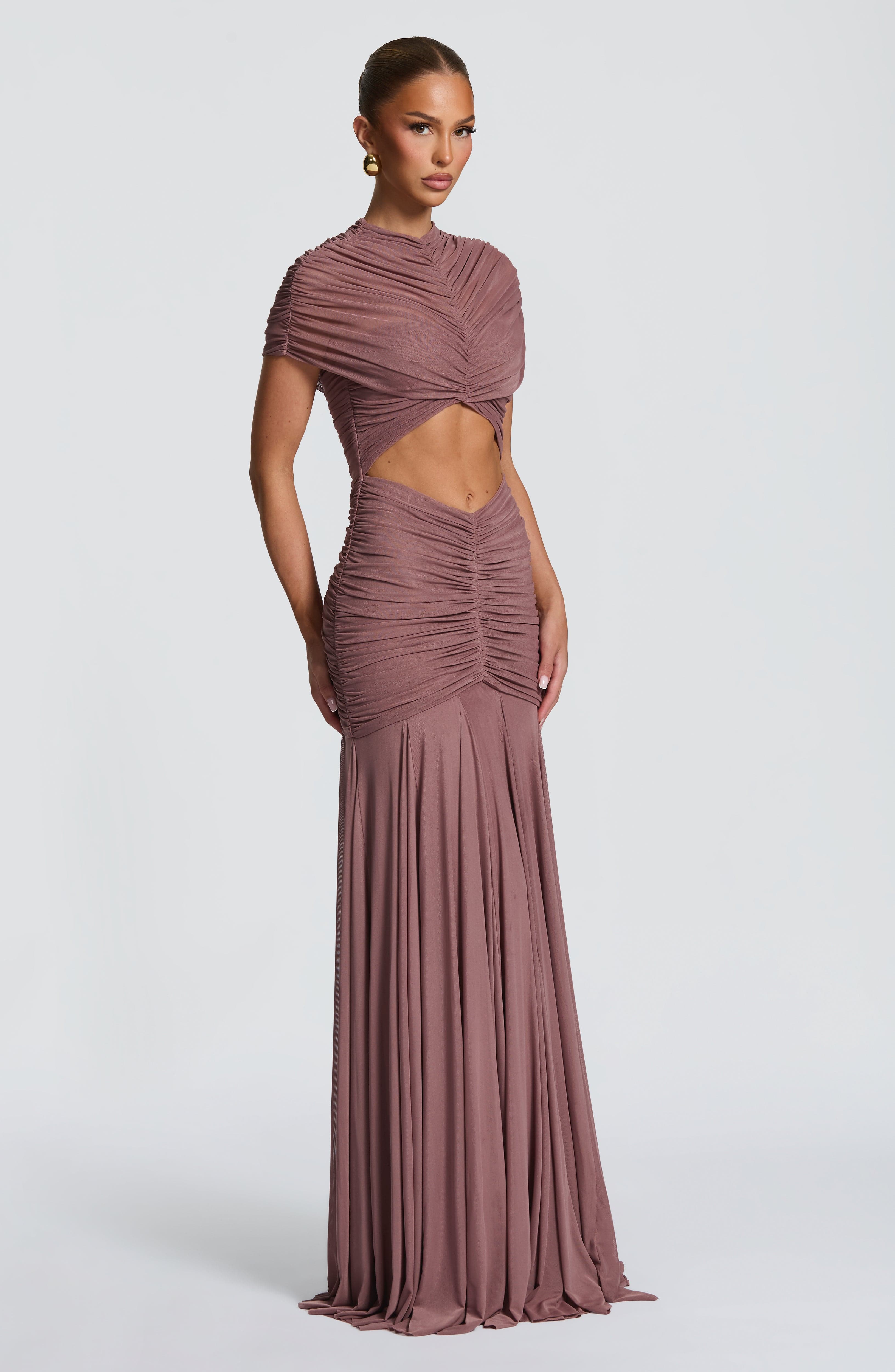 minilena Jaya Maxi Dress Dusty Rose