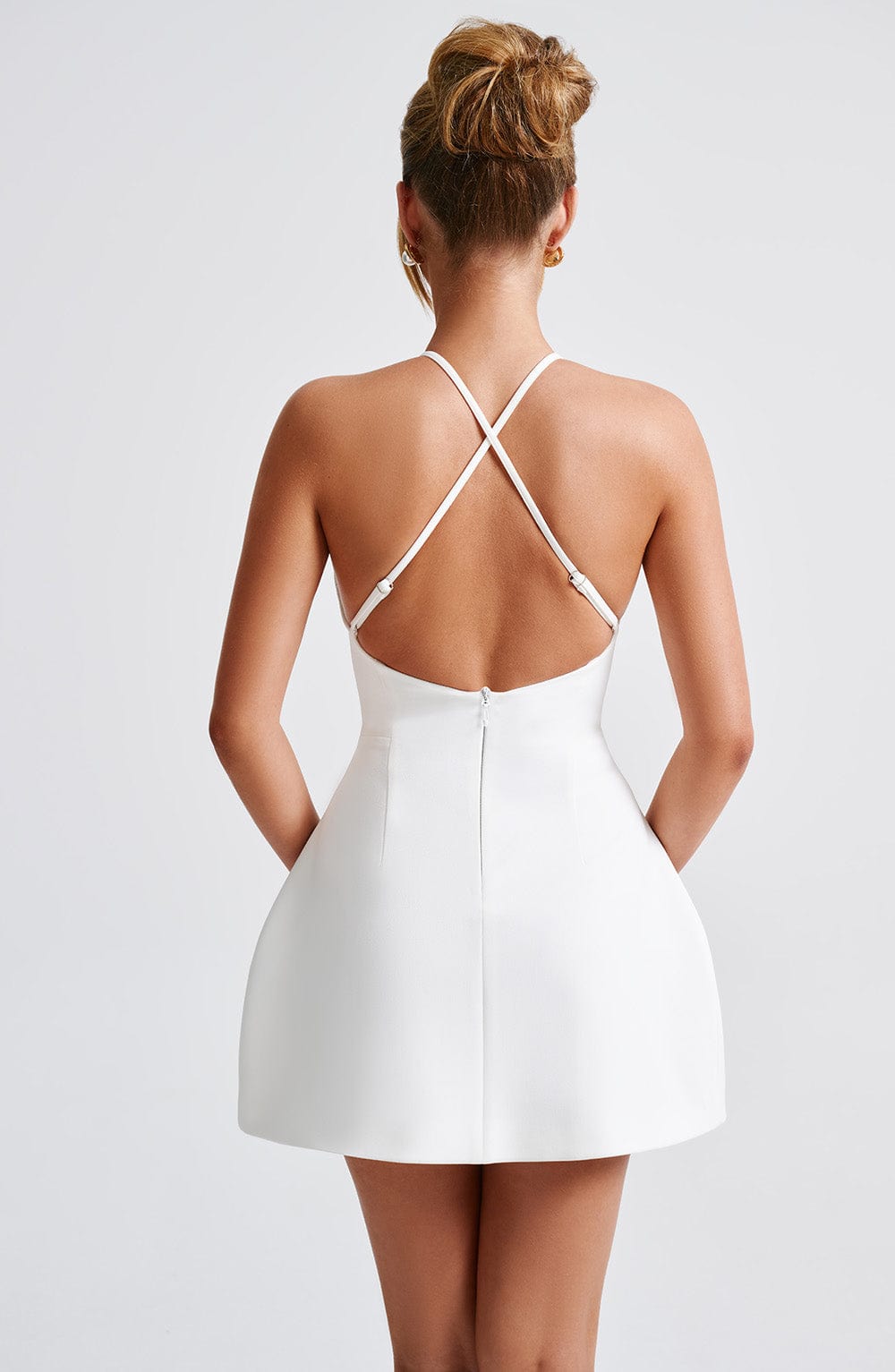 minilena Jayne Mini Dress Ivory
