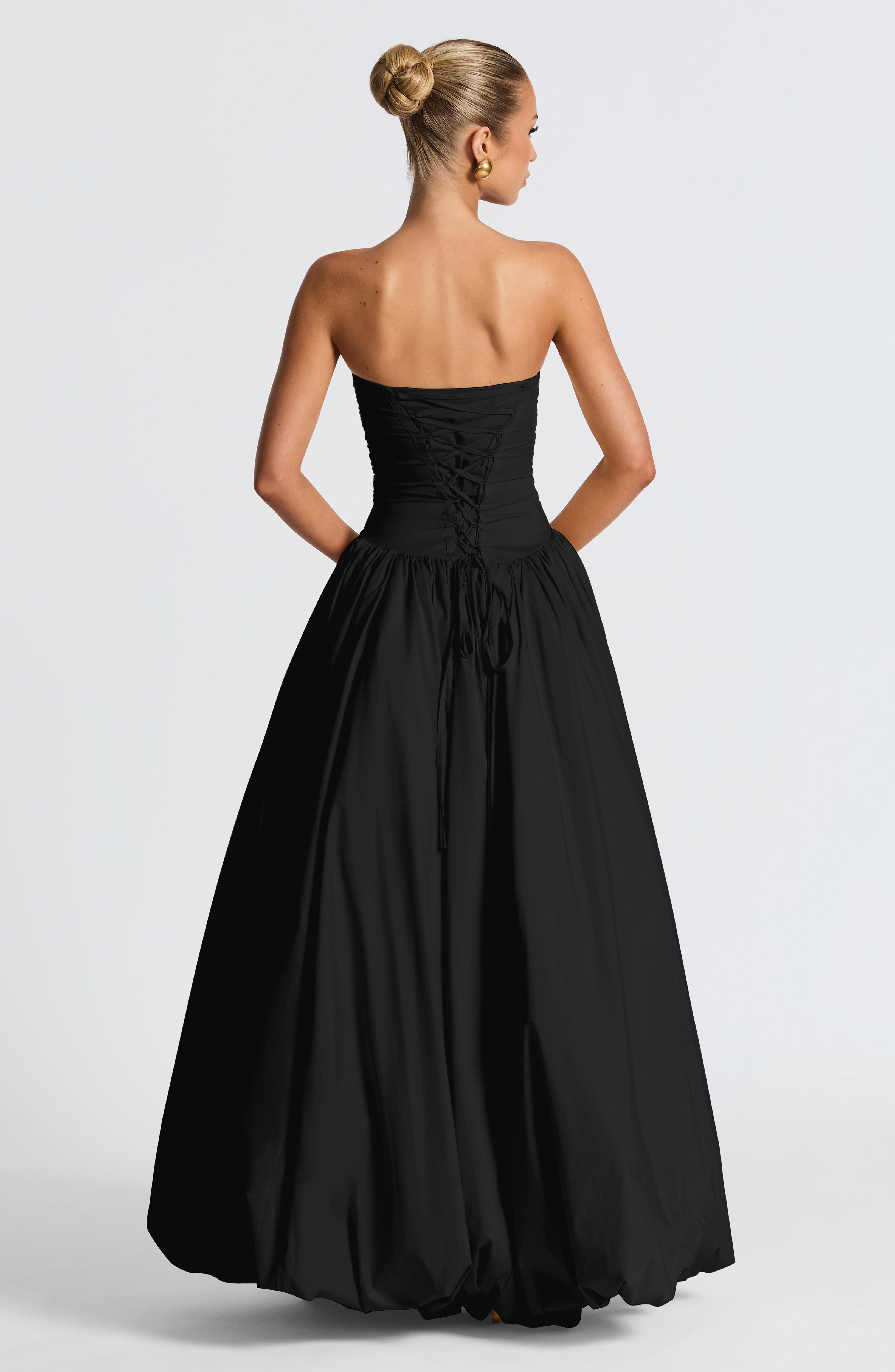 minilena Jillian Maxi Dress Black