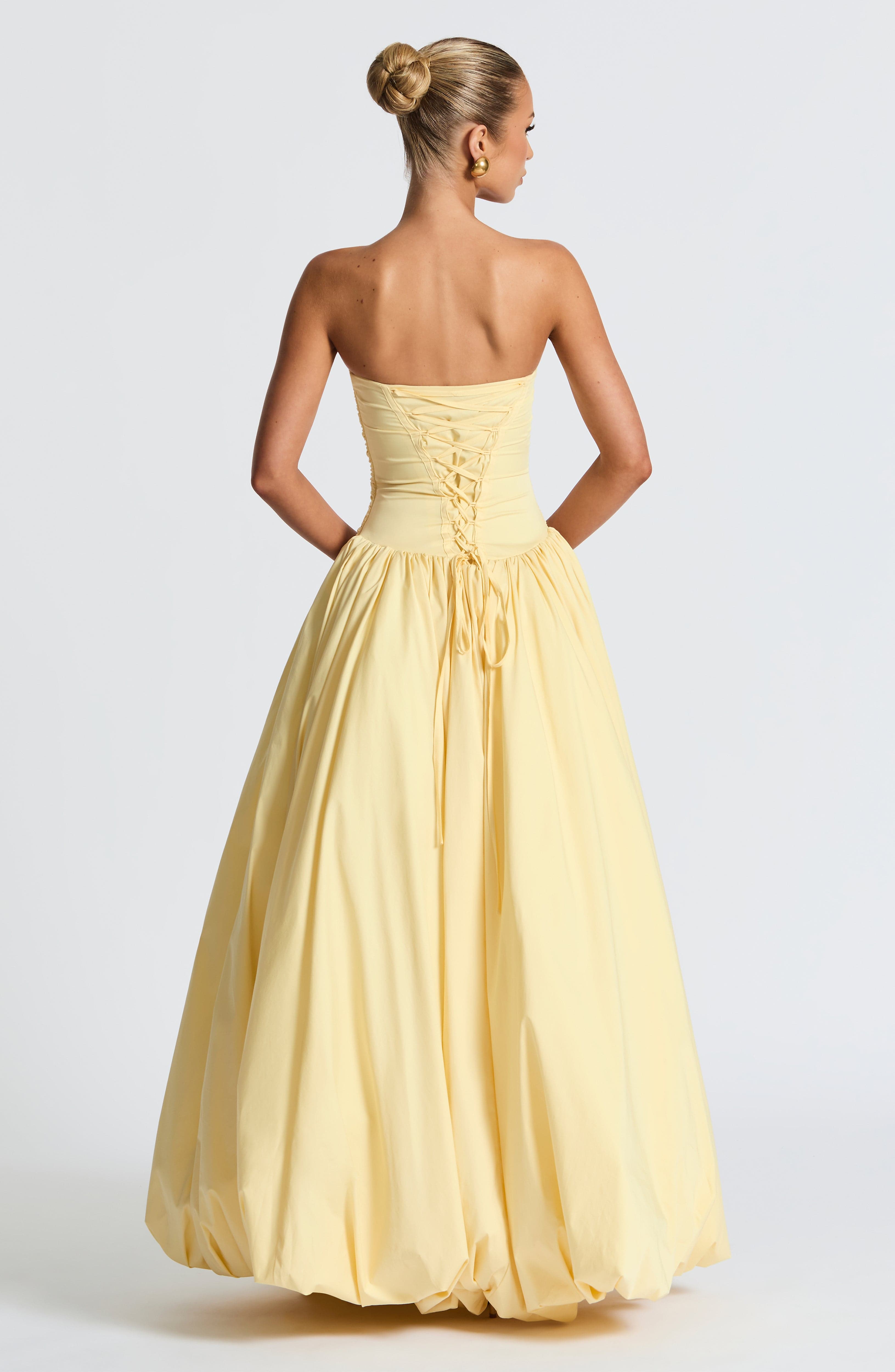minilena Jillian Maxi Dress Lemon