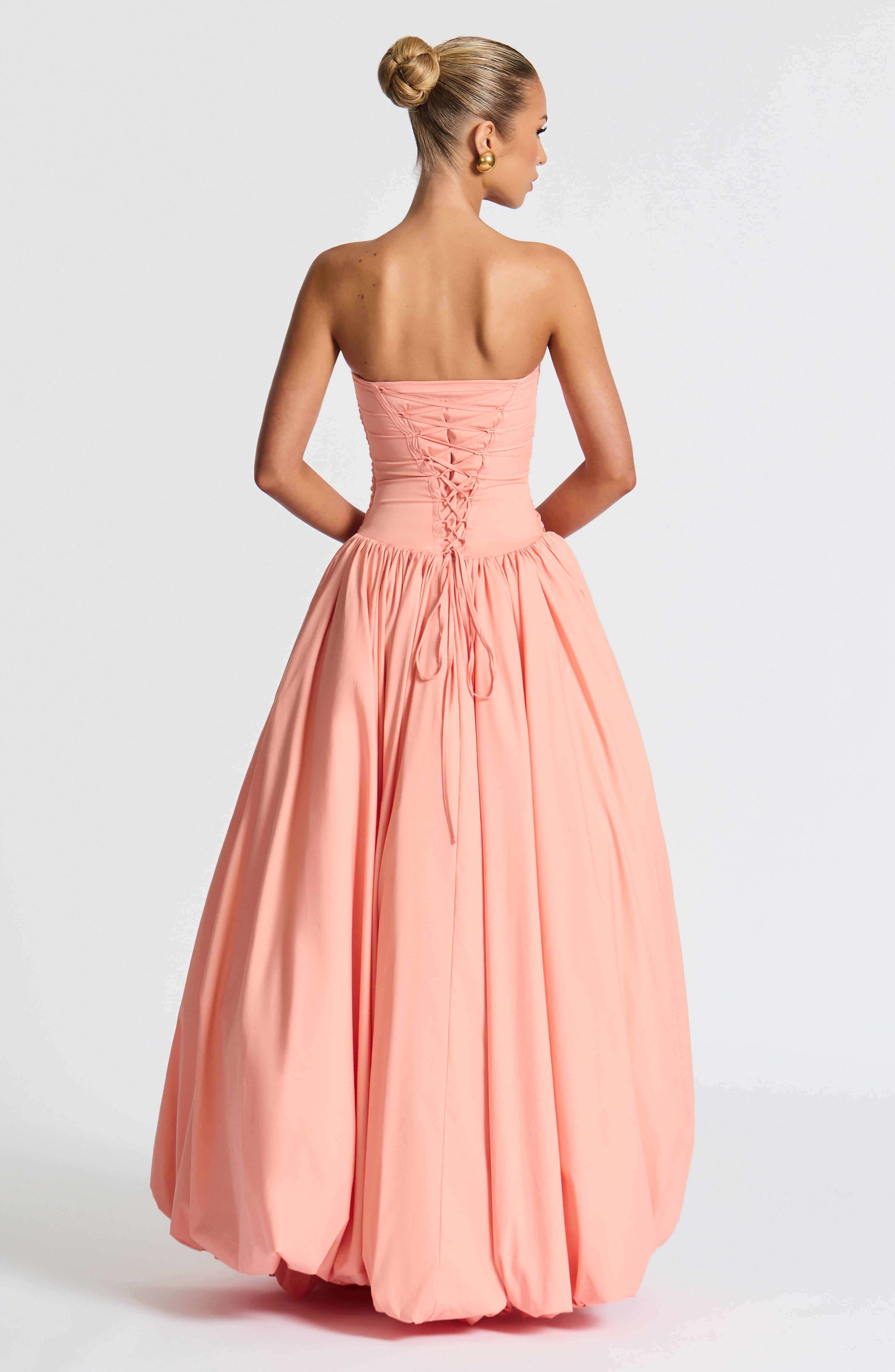 minilena Jillian Maxi Dress Peach