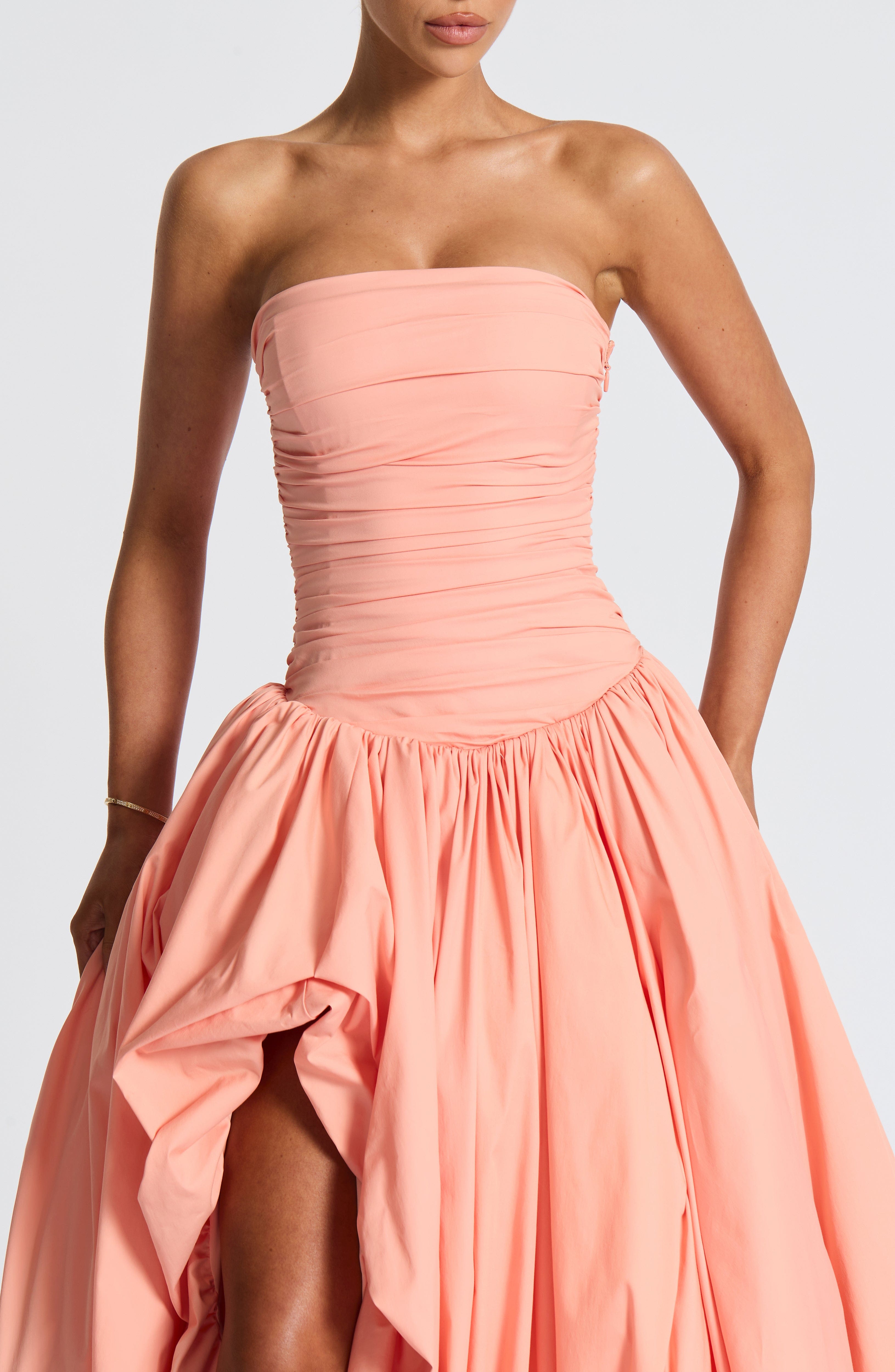 minilena Jillian Maxi Dress Peach
