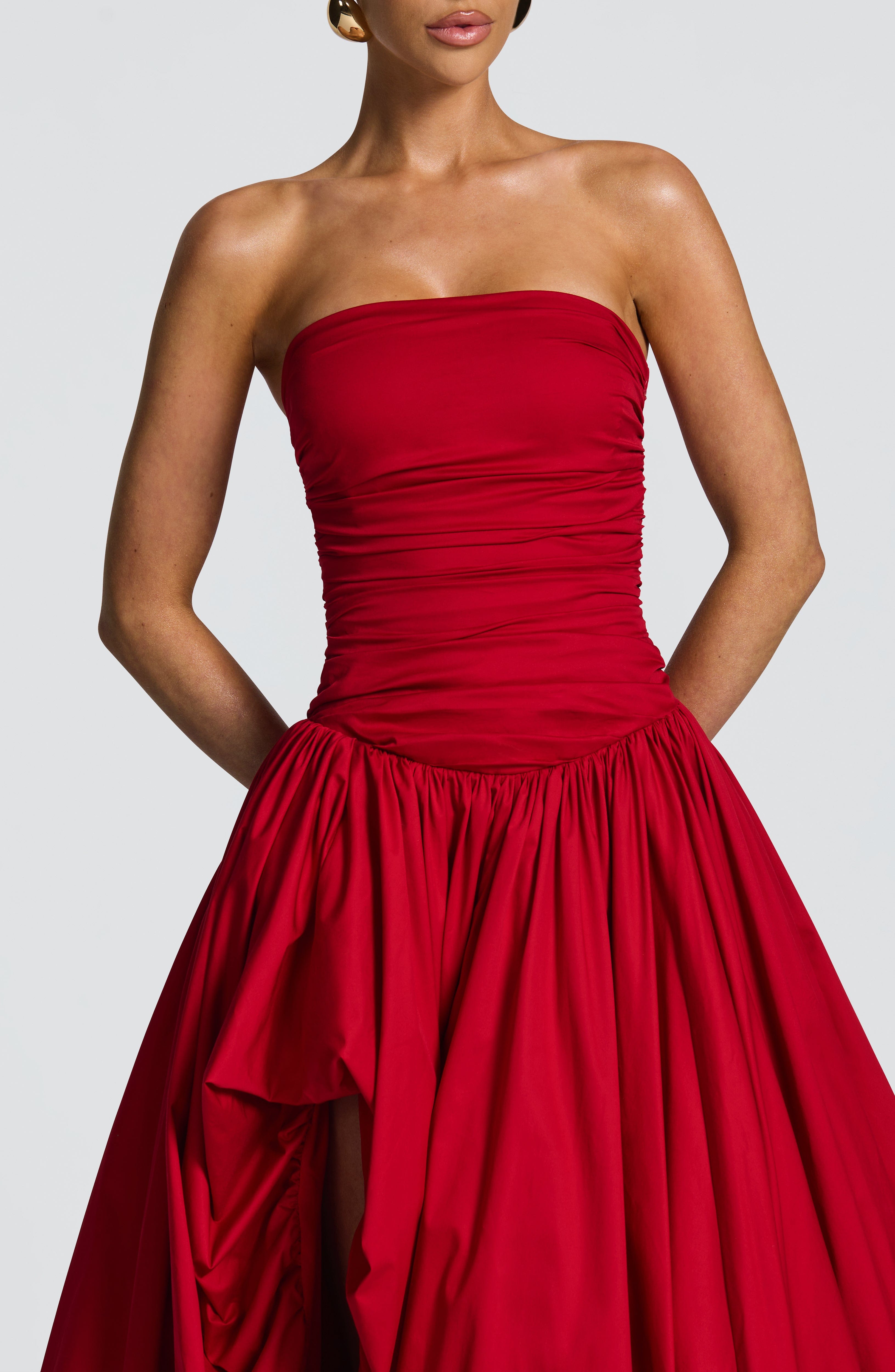 minilena Jillian Maxi Dress Red