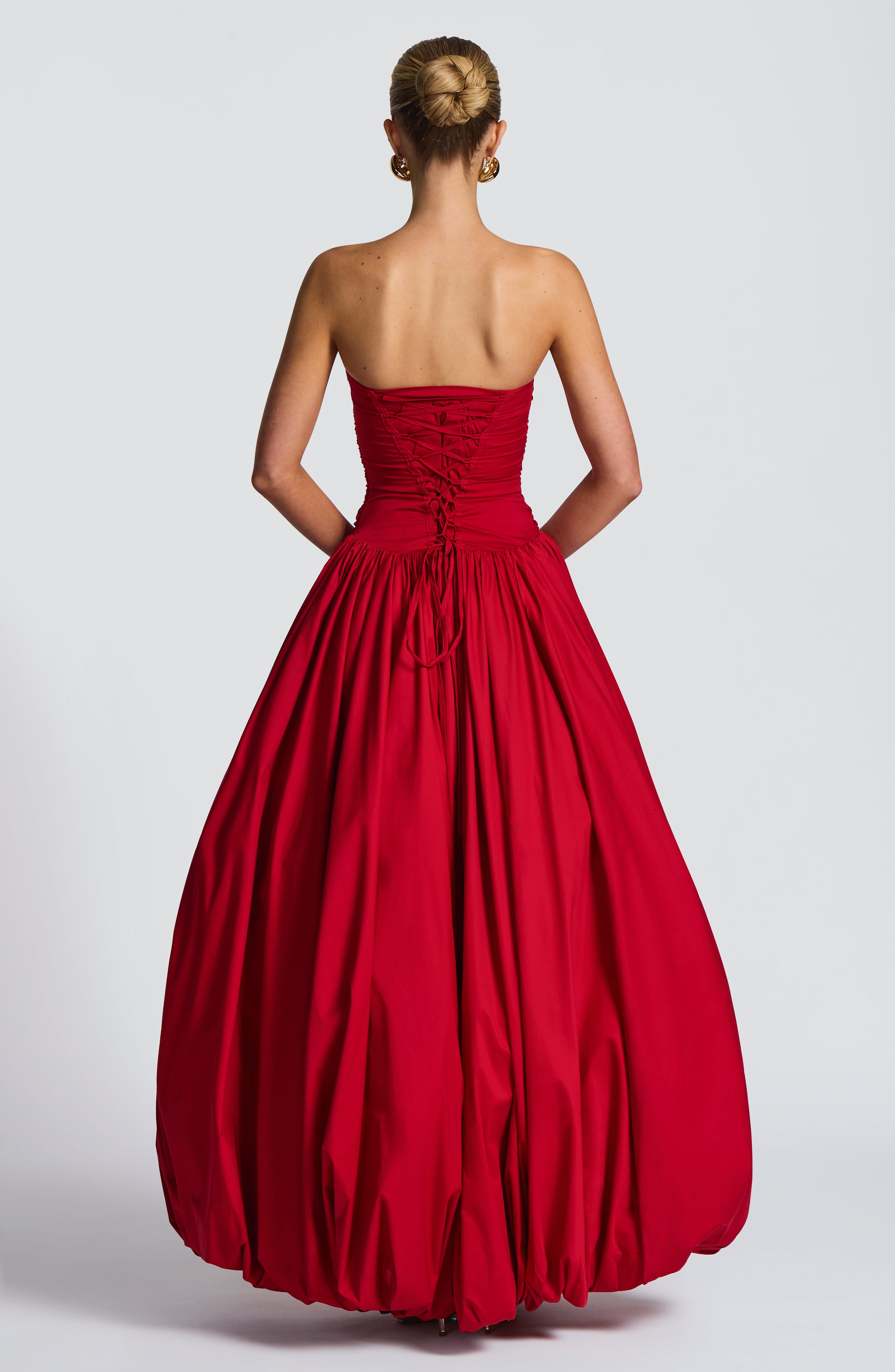 minilena Jillian Maxi Dress Red