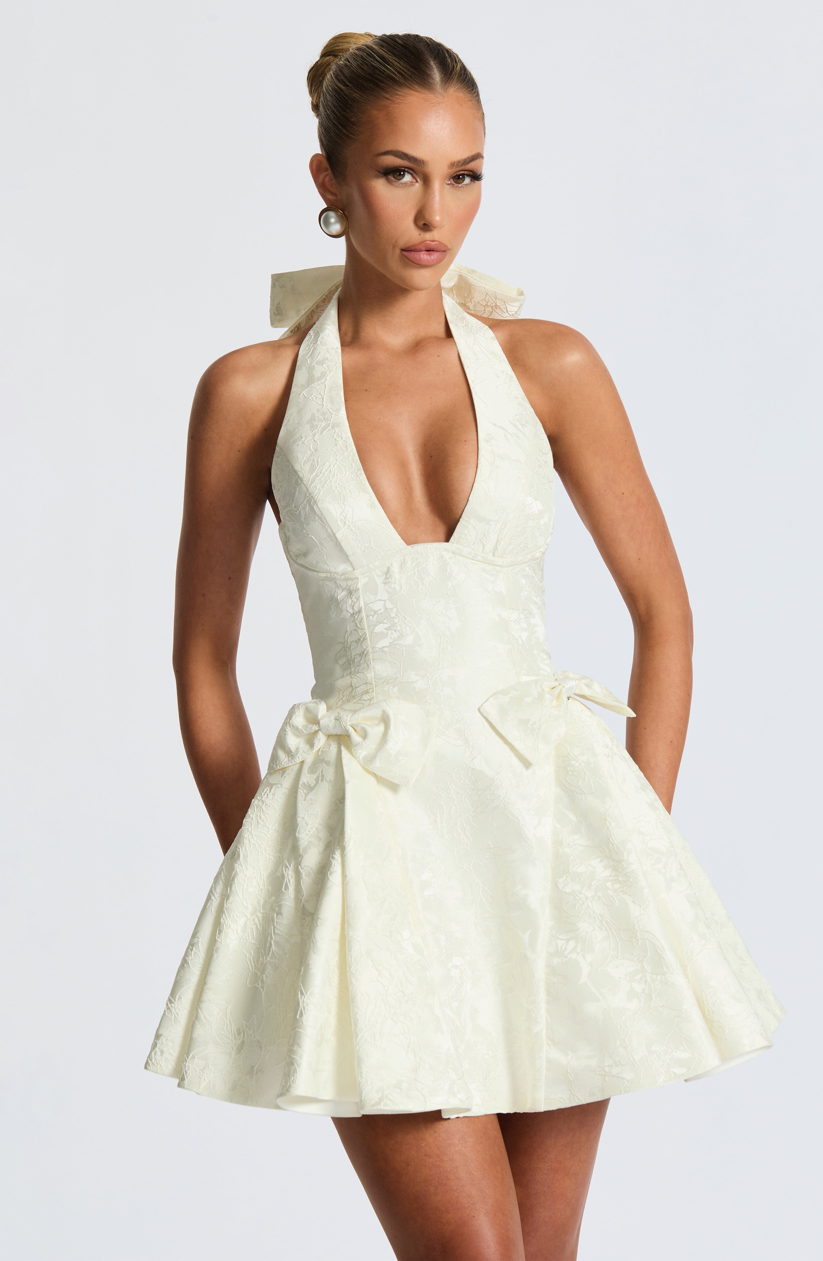 minilena Jocelyn Mini Dress Ivory