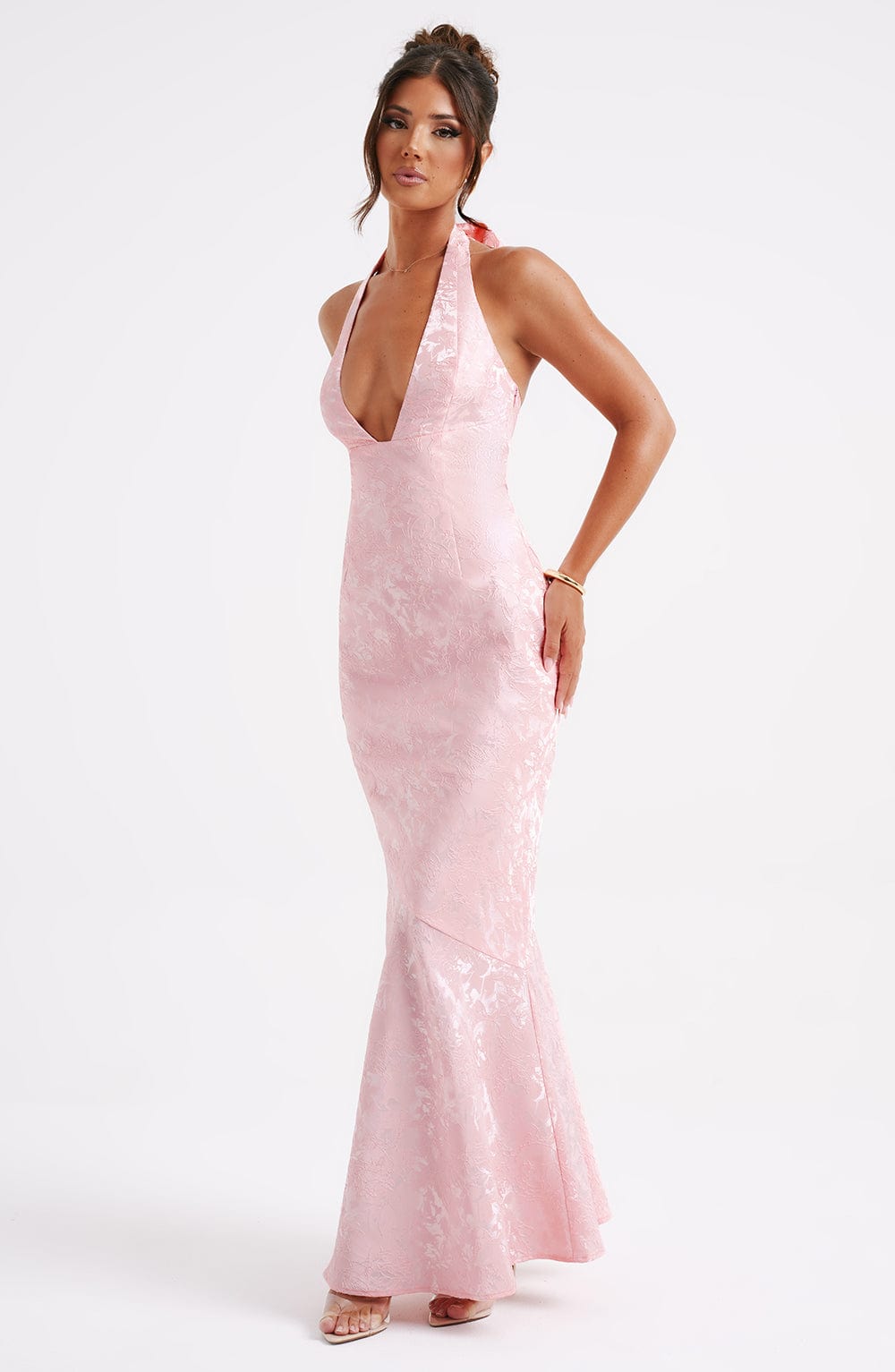 minilena Josephine Maxi Dress Blush