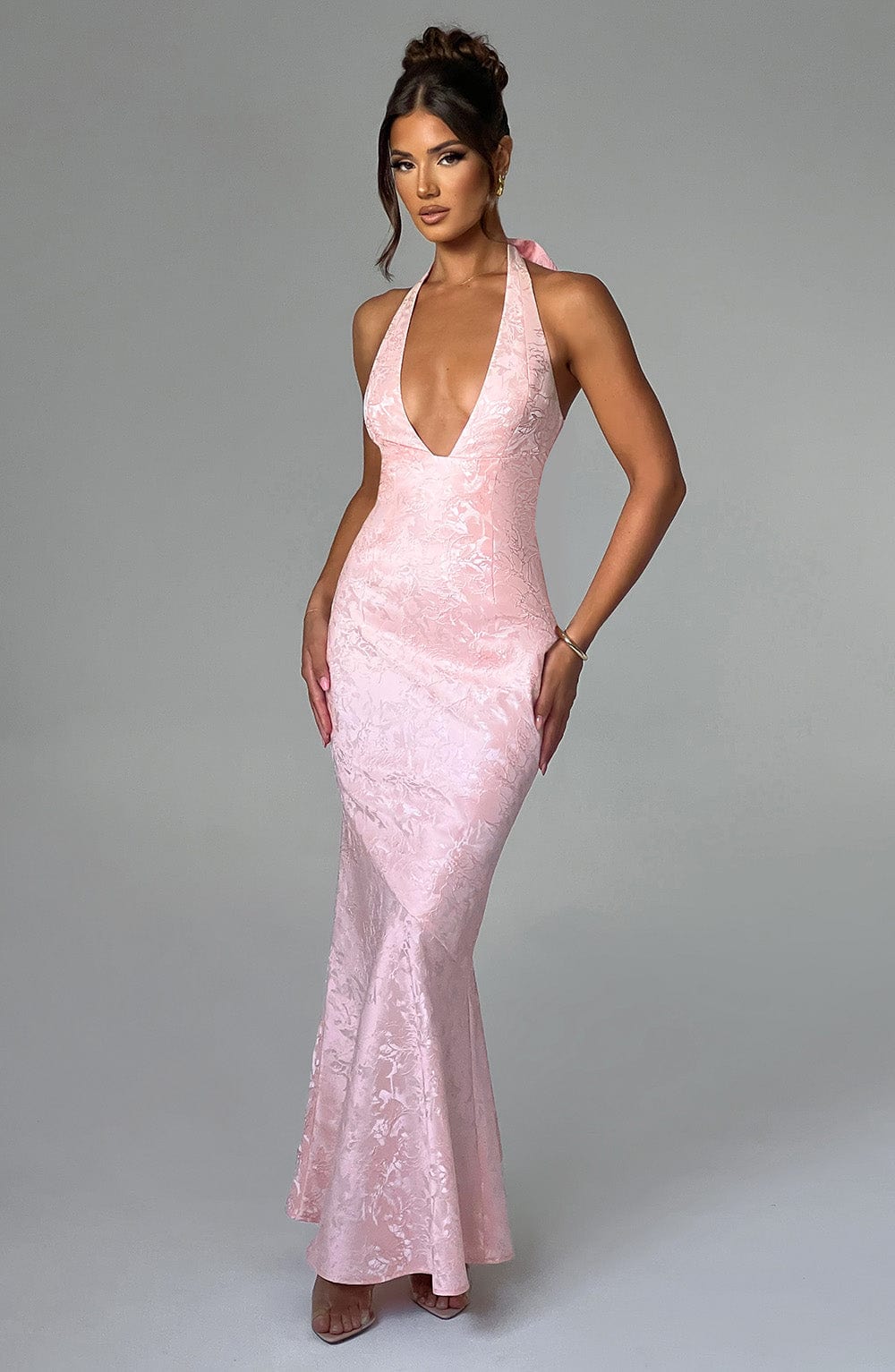 minilena Josephine Maxi Dress Blush