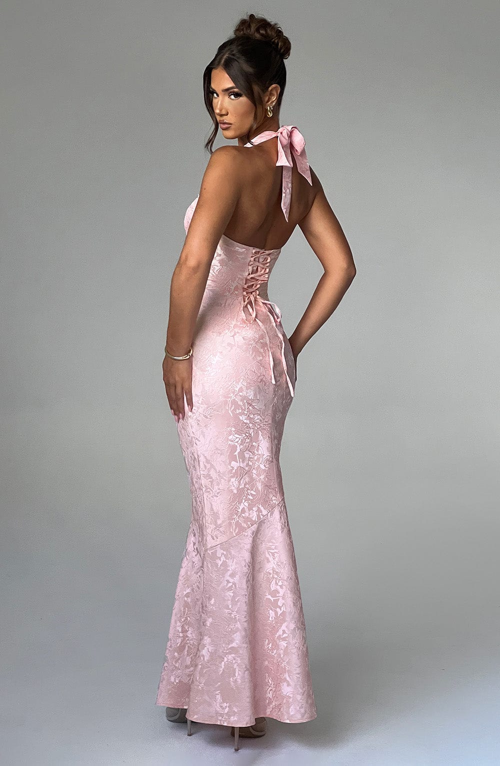 minilena Josephine Maxi Dress Blush