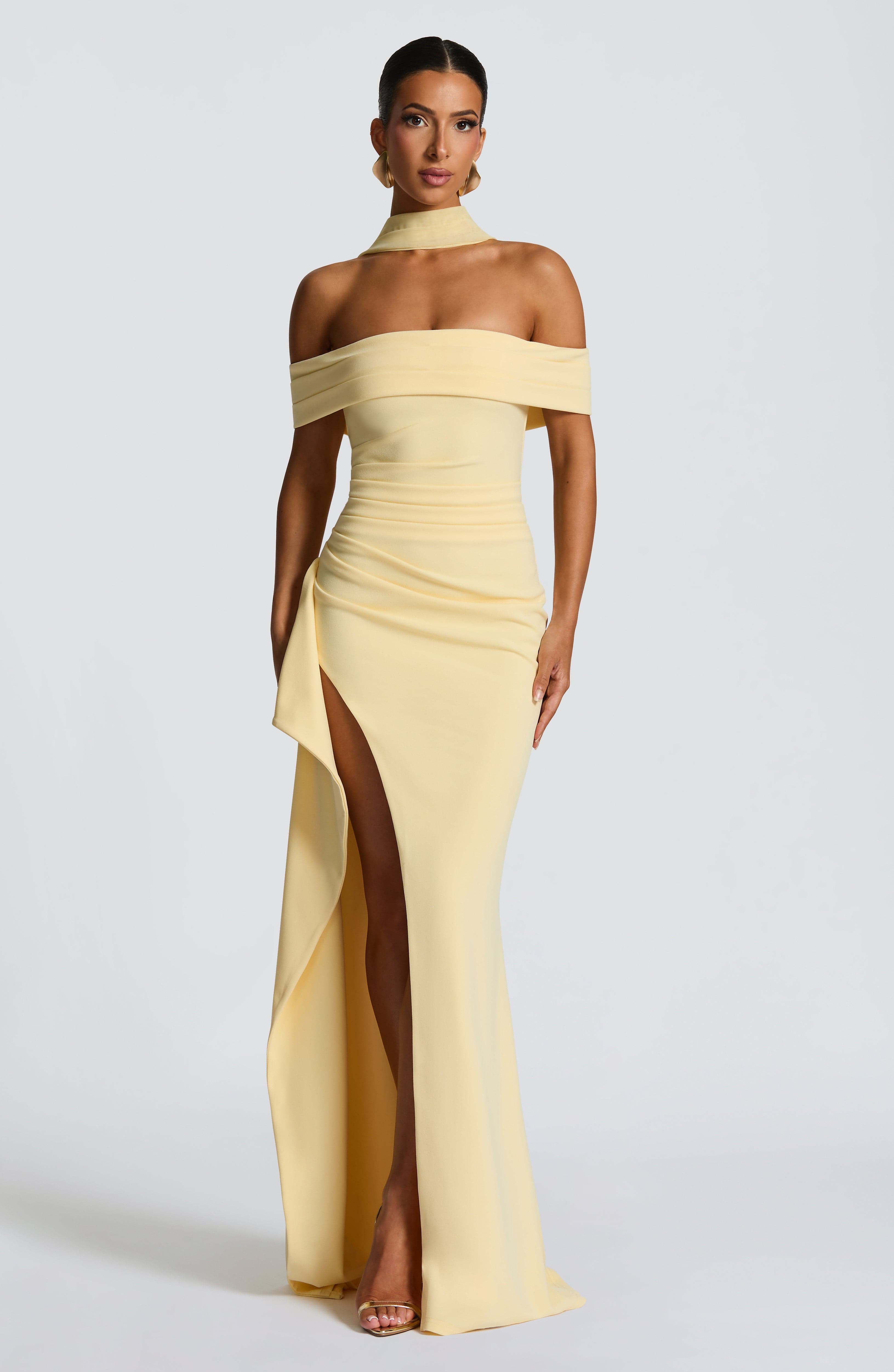 minilena Joyce Maxi Dress Lemon