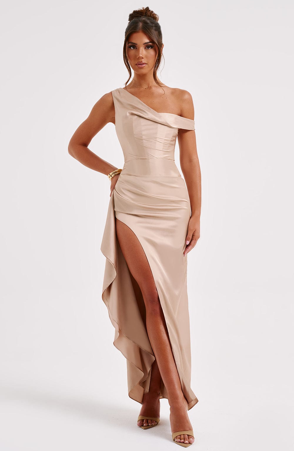 minilena Juliene Maxi Dress Champagne