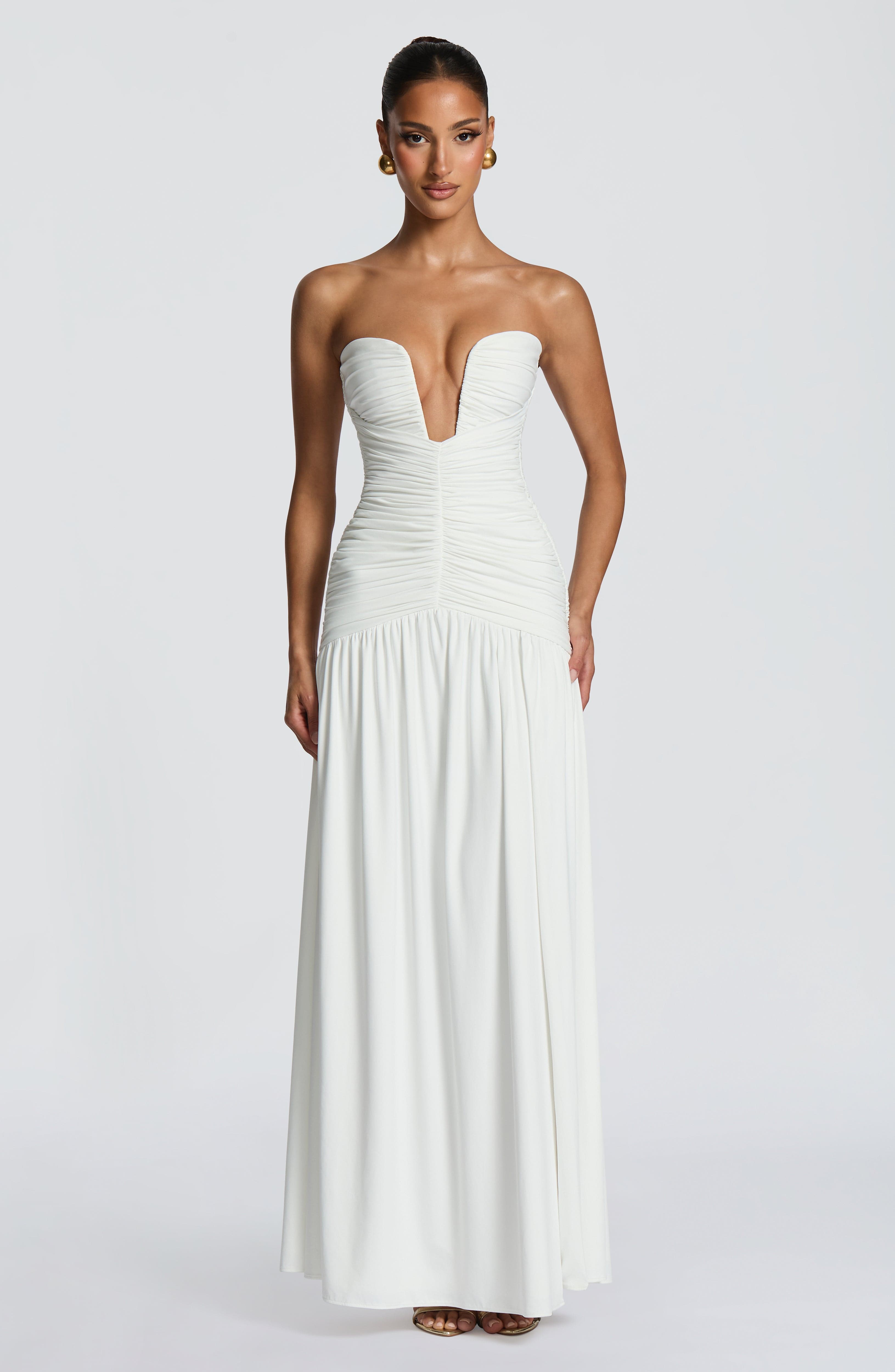 minilena Junia Maxi Dress White