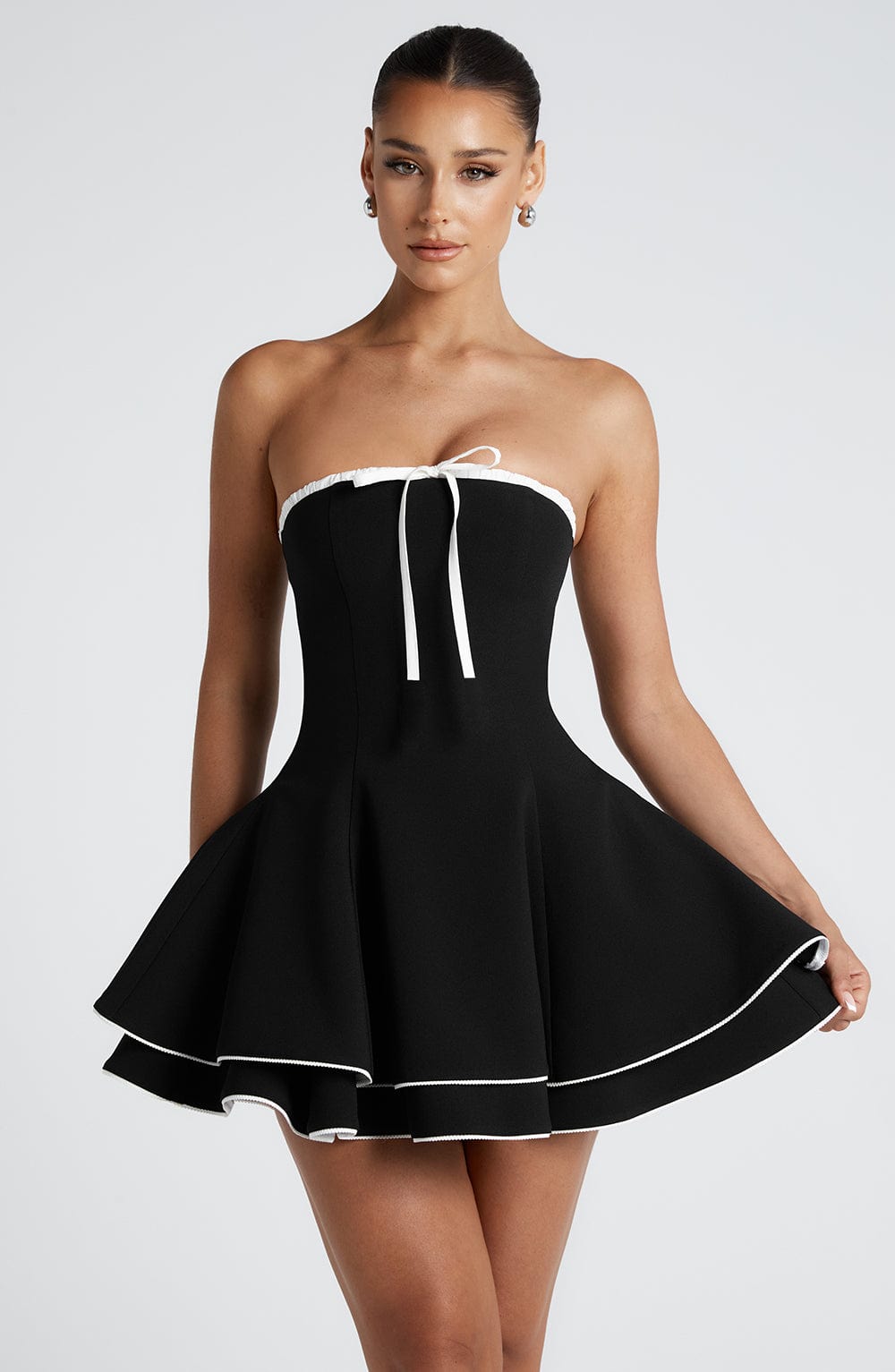 minilena Juno Mini Dress Black/White