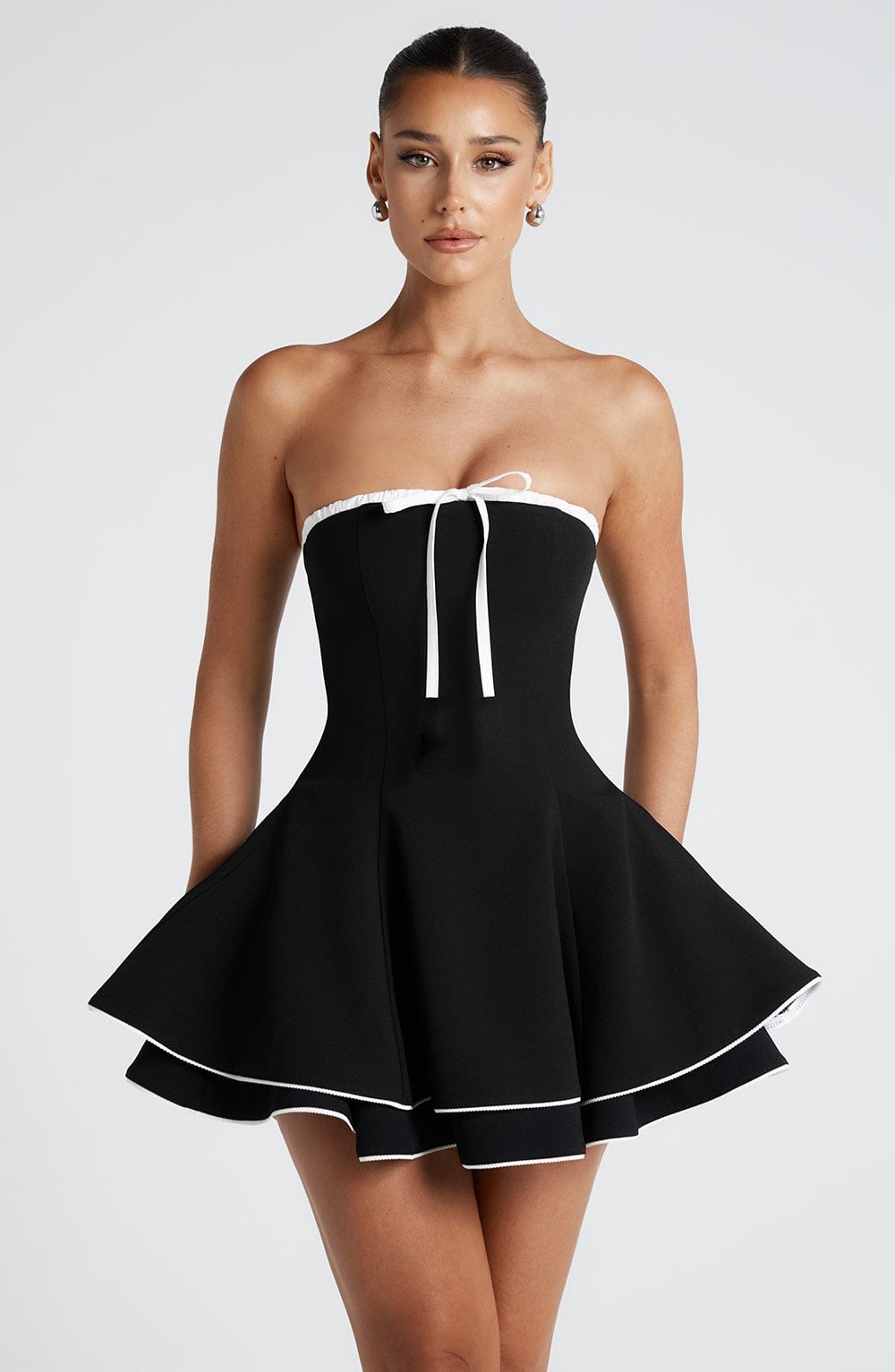 minilena Juno Mini Dress Black/White