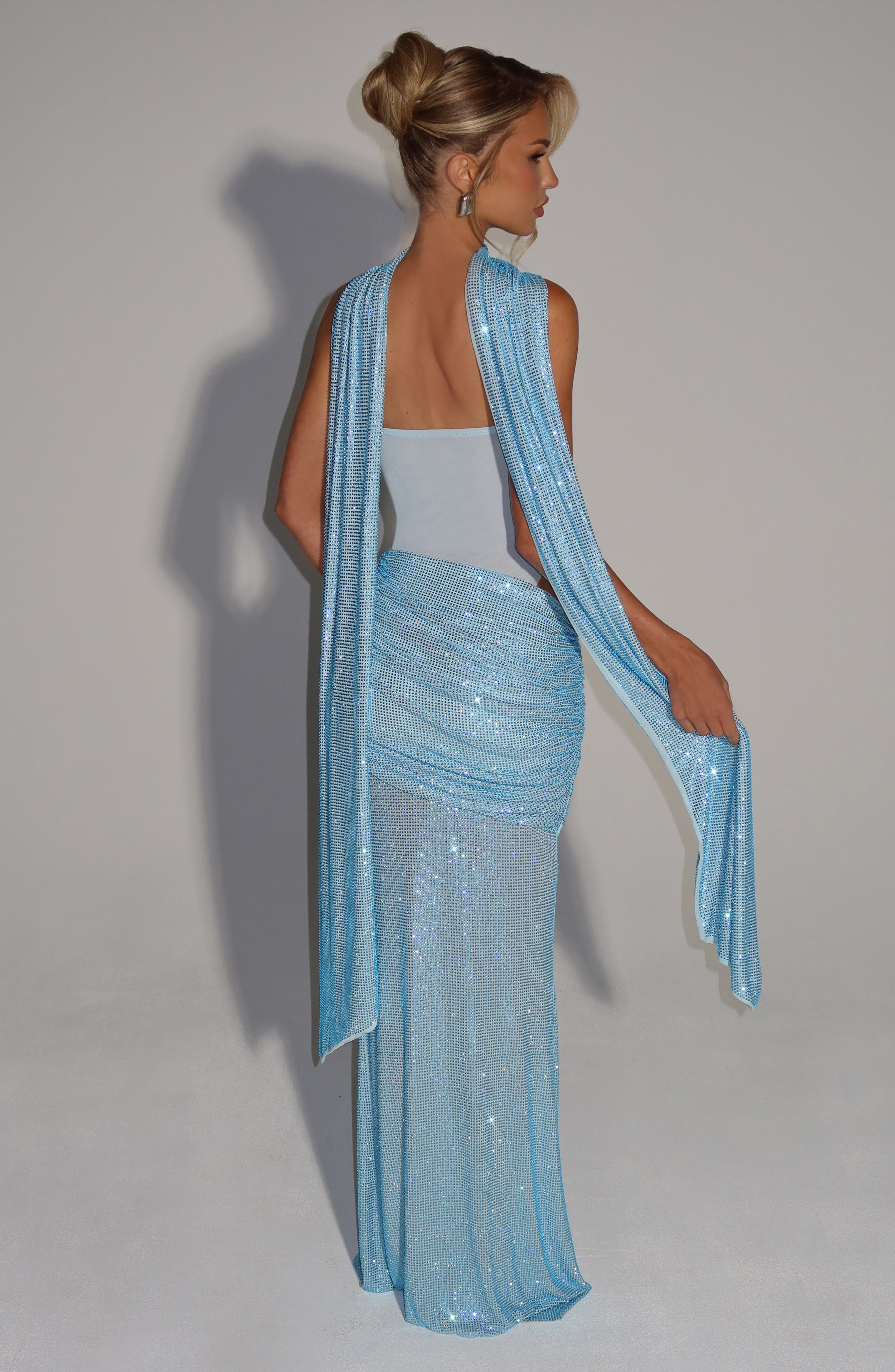 minilena Kailani Maxi Dress Aqua