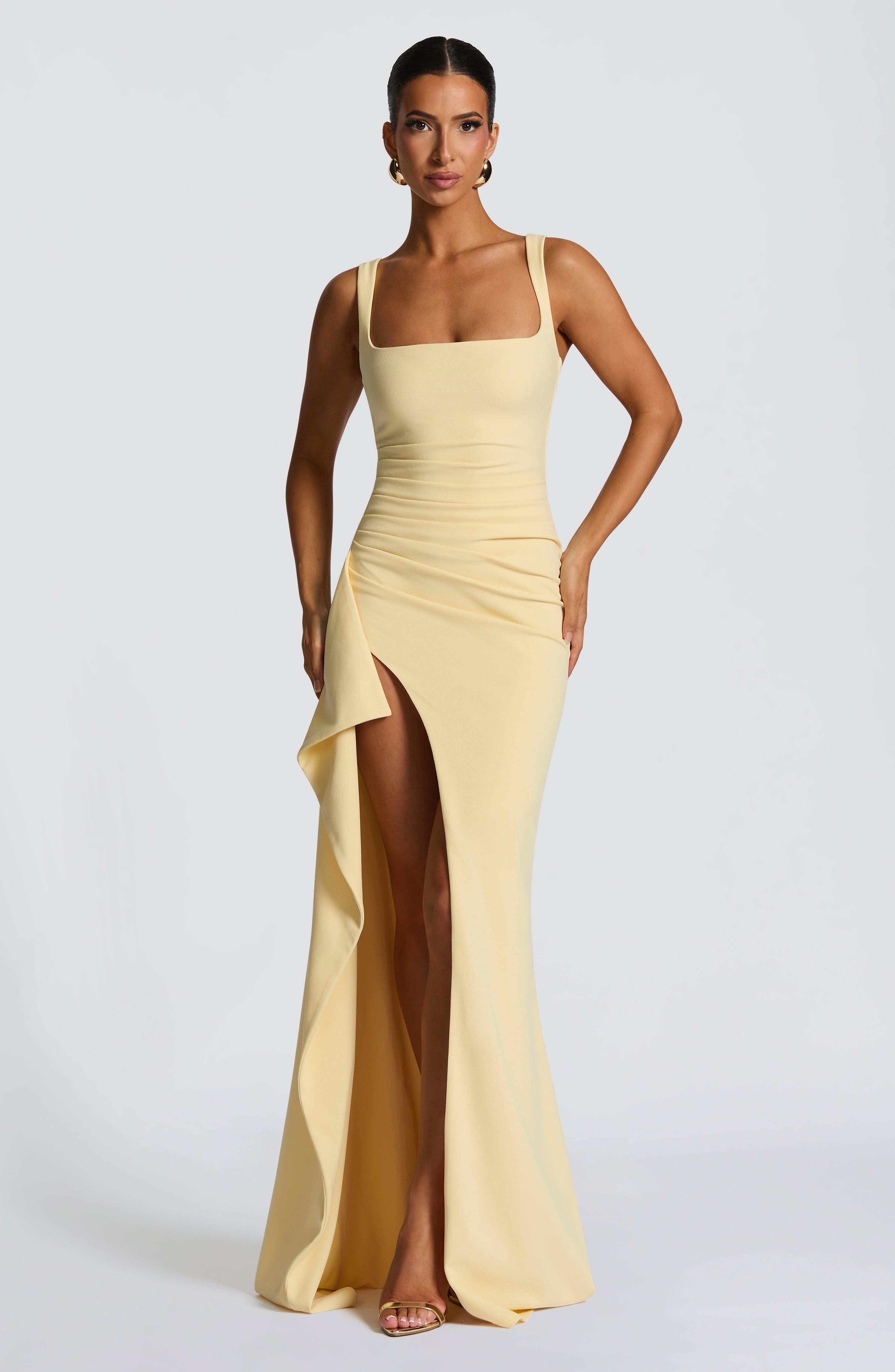 minilena Katana Maxi Dress Lemon