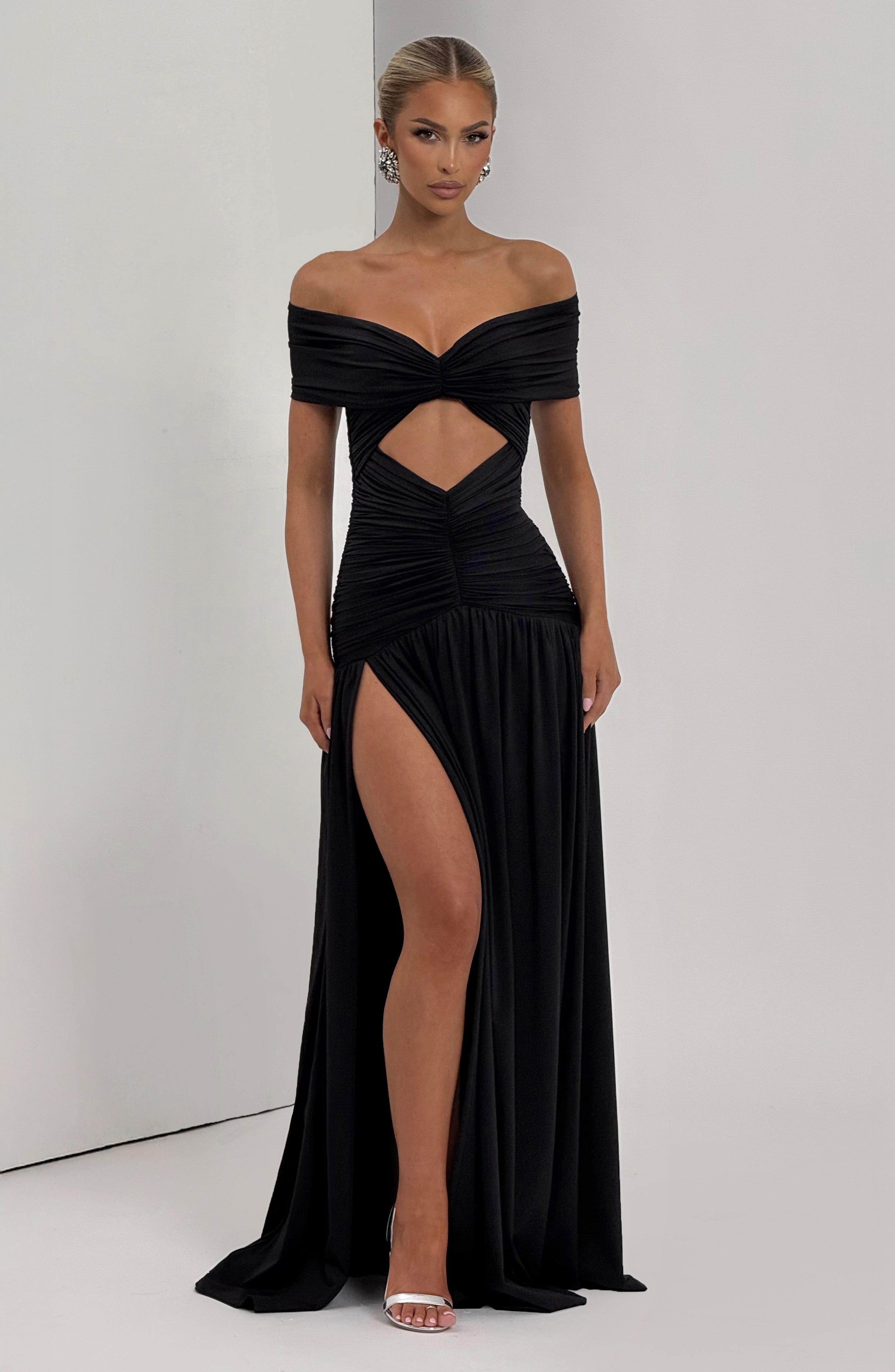 minilena Kathryn Maxi Dress Black