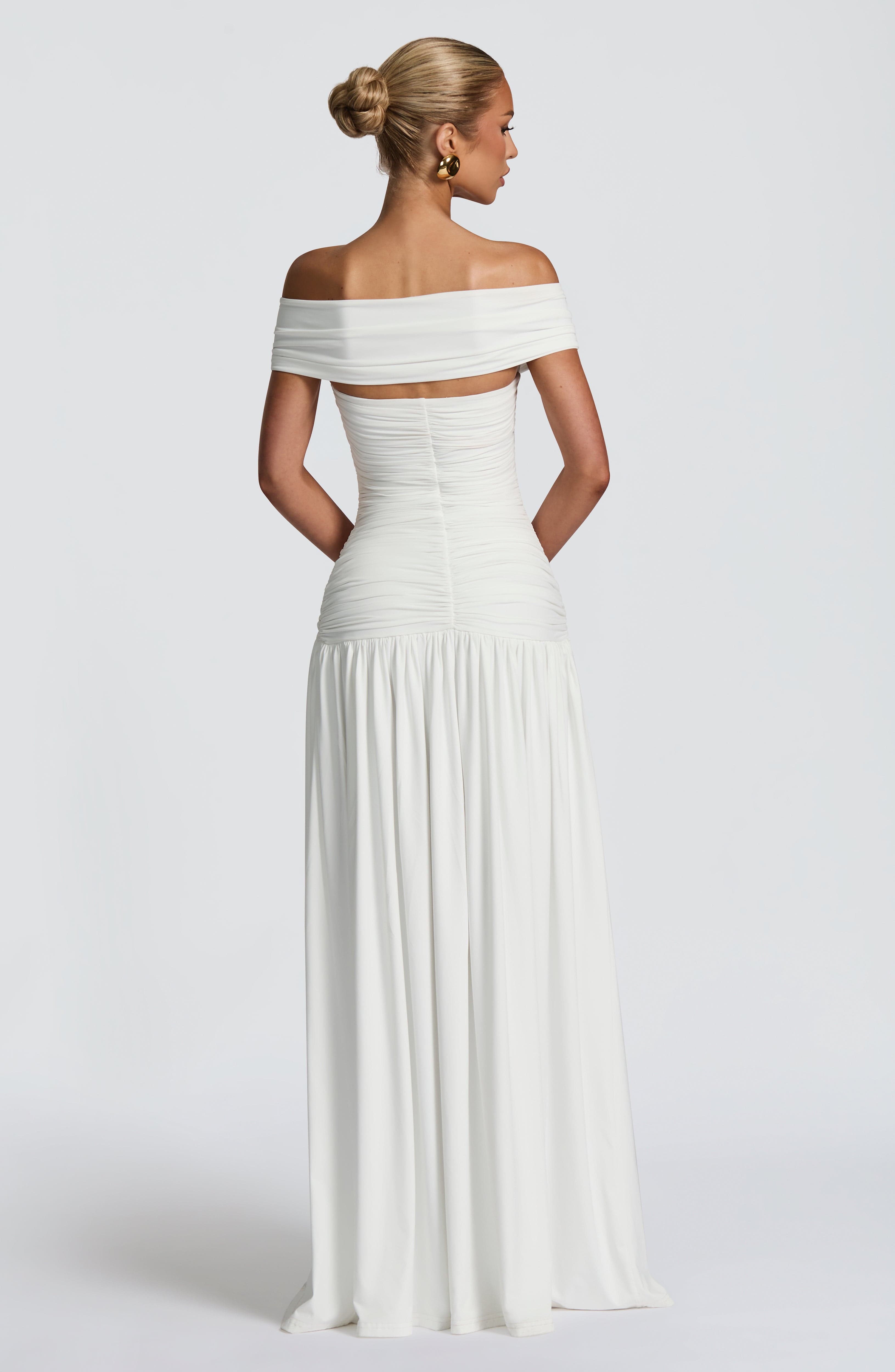 minilena Kathryn Maxi Dress White