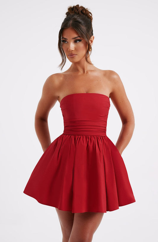 minilena Katrina Mini Dress Red