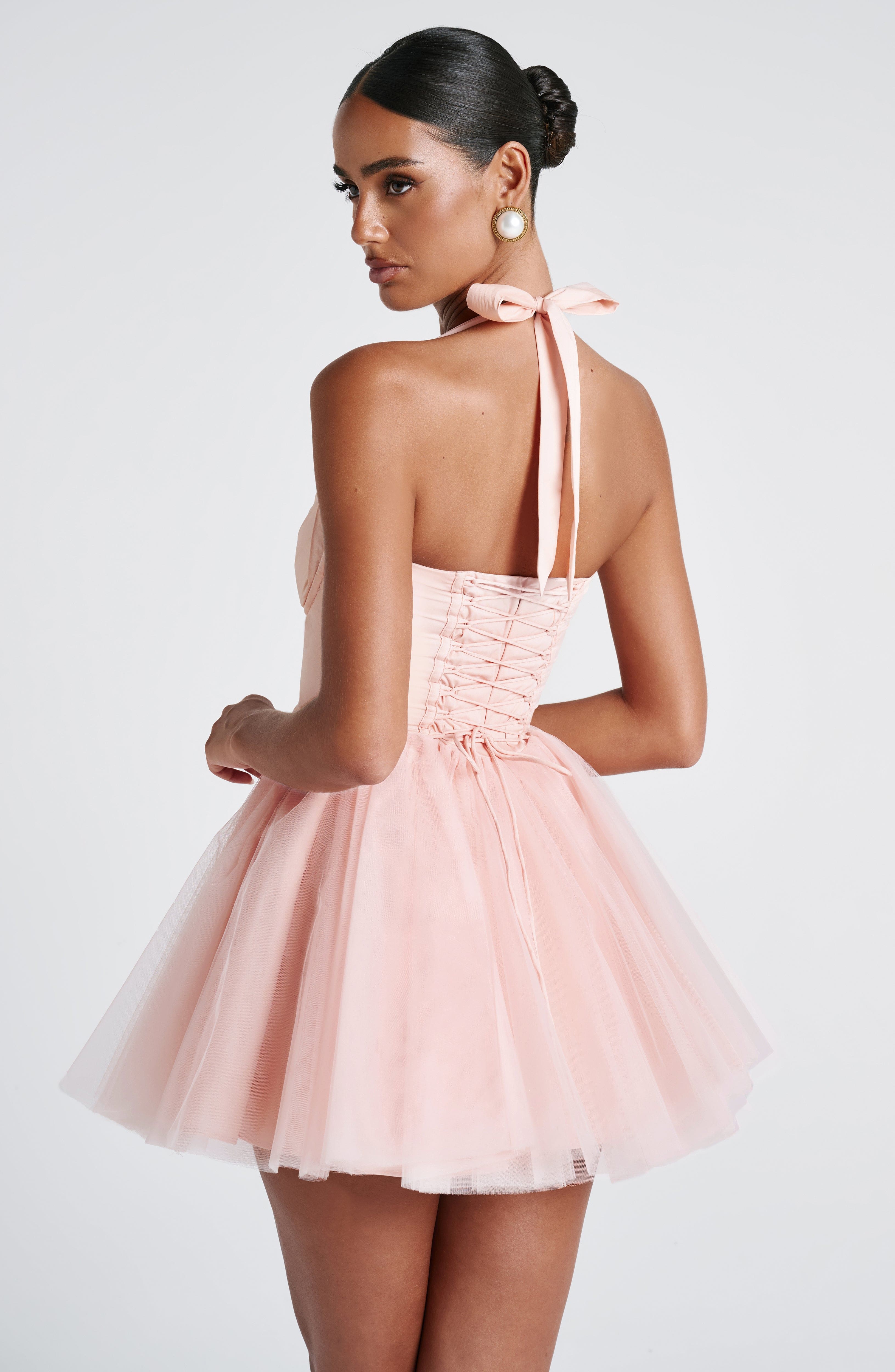 minilena Keely Mini Dress Soft Peach